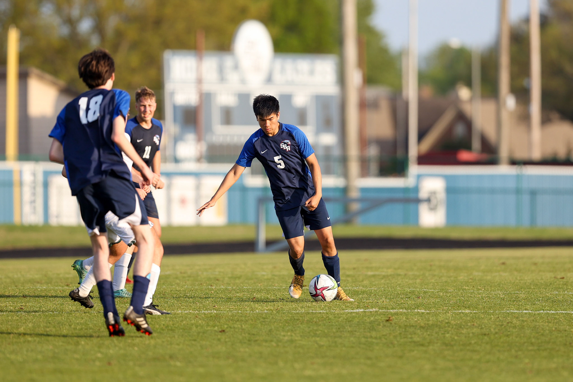 St. Benedict Soccer vs Briarcrest at St. Benedict at Auburndale High School in Memphis, TN on April 21, 2022. (Ryan Beatty/SBA)