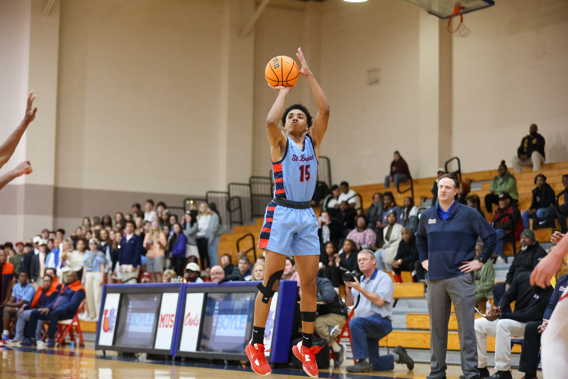 SBA Boys Basketball at MUS. (Ryan Beatty Photo)