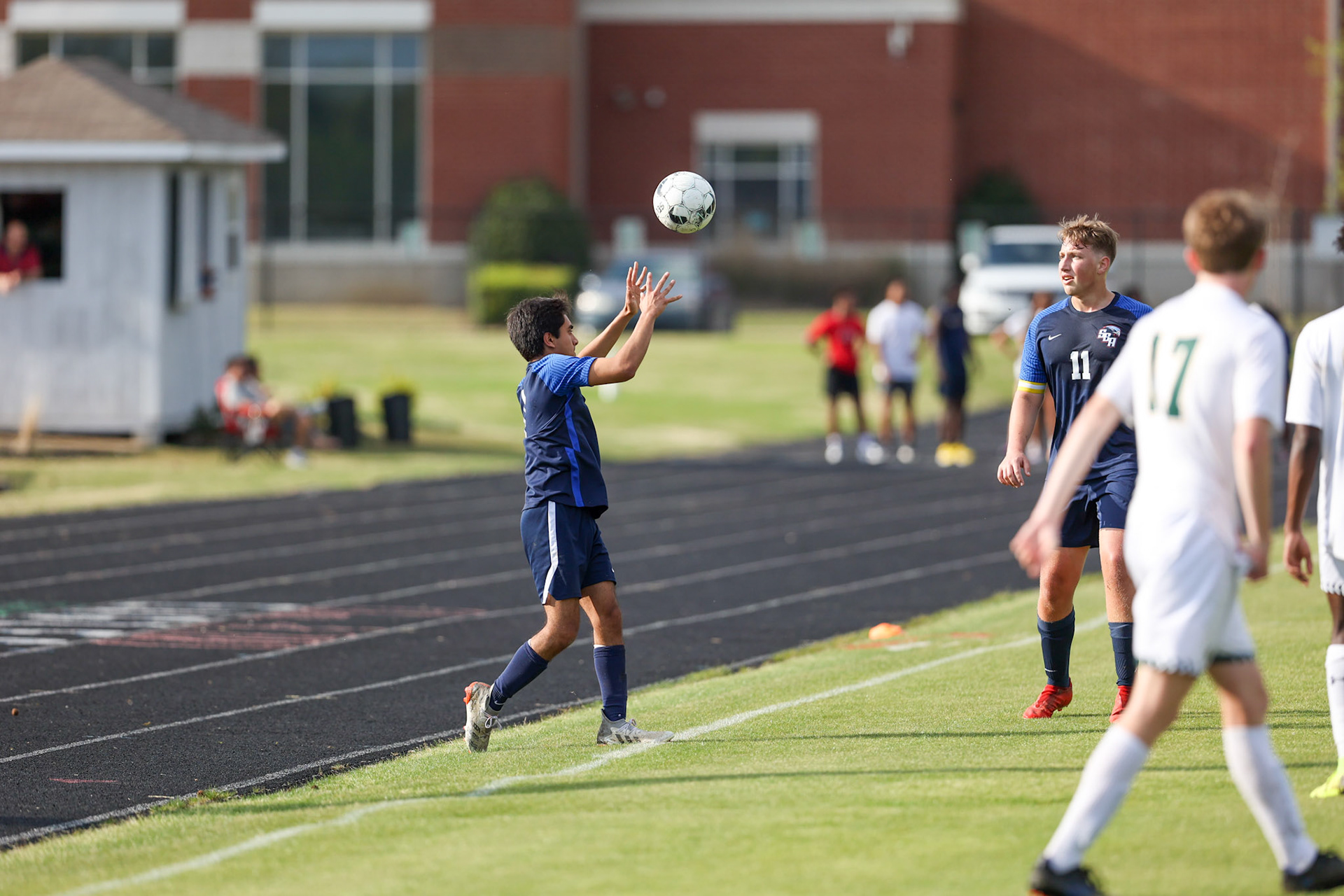 St. Benedict Soccer vs Briarcrest at St. Benedict at Auburndale High School in Memphis, TN on April 21, 2022. (Ryan Beatty/SBA)