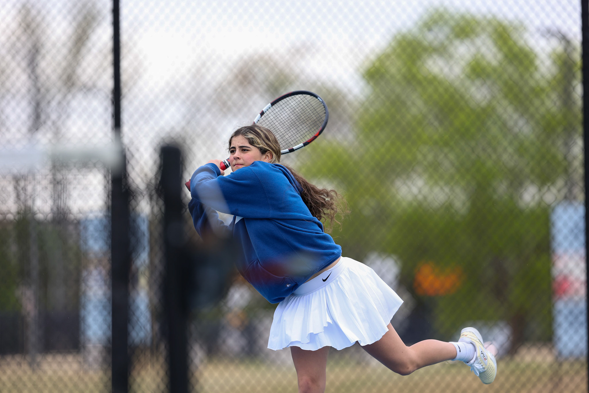 St. Benedict Tennis vs Brighton Cardinals on Wednesday April 6, 2022 at St. Benedict At Auburndale High School in Memphis, TN. (Ryan Beatty/SBA)