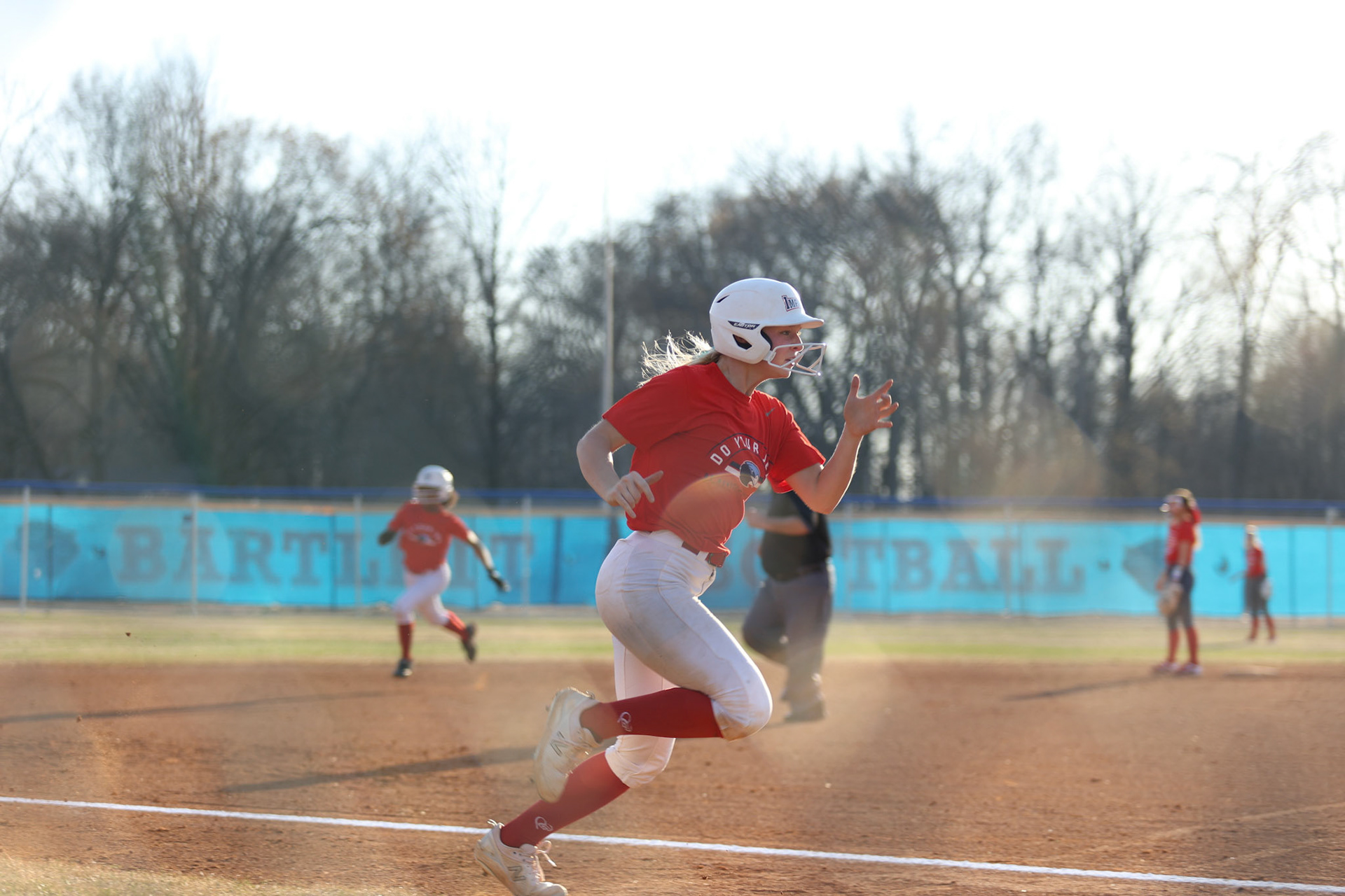 St. Benedict Softball vs Bartlett High School on March 3, 2022 at W.J. Freeman Park in Memphis, TN (Ryan Beatty/SBA)