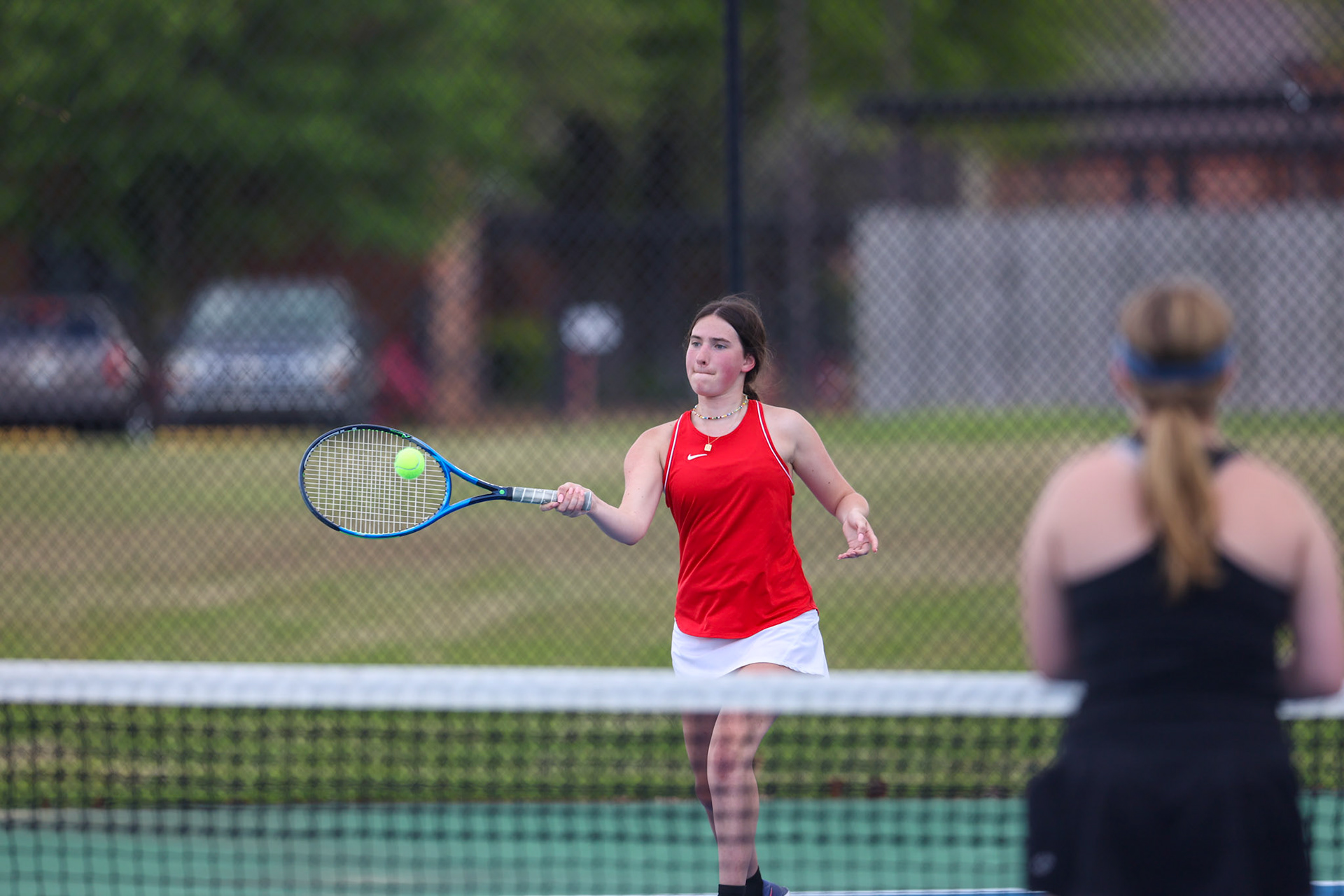 St. Benedict Tennis vs St. Agnes at St. Benedict at Auburndale High School in Memphis, TN on April 21, 2022. (Ryan Beatty/SBA)