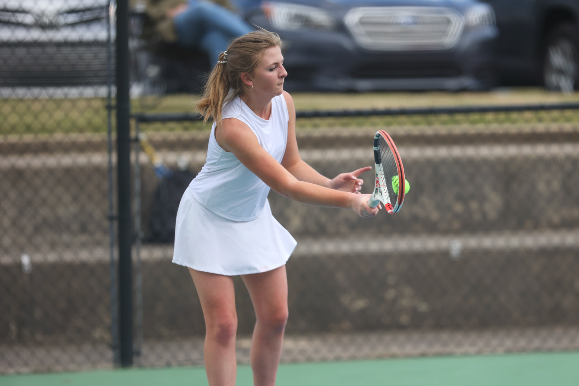 SBA Tennis vs Houston on Thursday, April 13, 2023. (Ryan Beatty Photo)