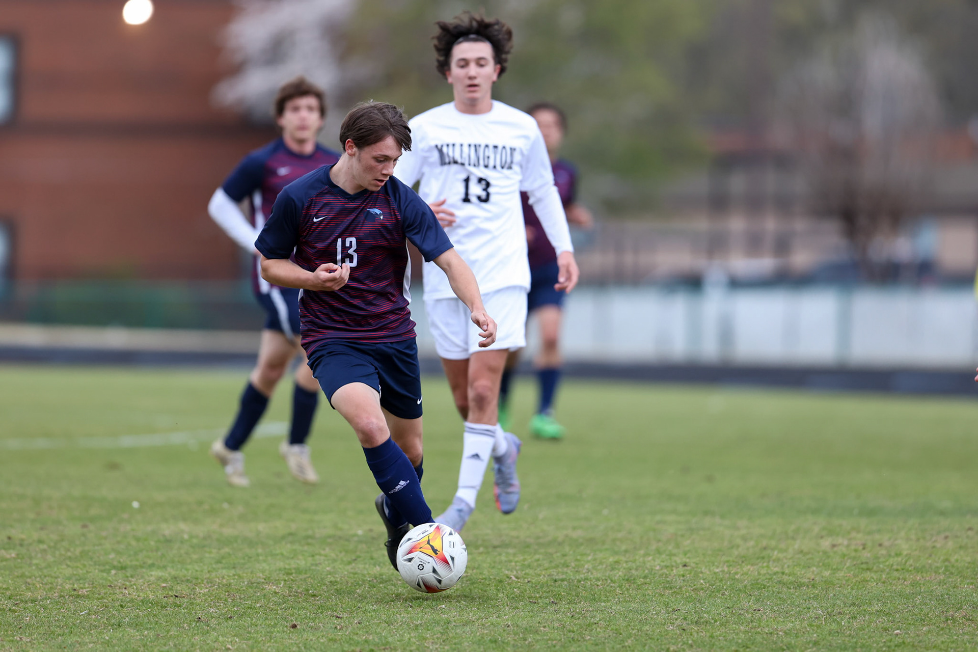 St. Benedict Soccer vs Millington on April 7, 2022 at St. Benedict At Auburndale High School in Memphis, TN. (Ryan Beatty/SBA)