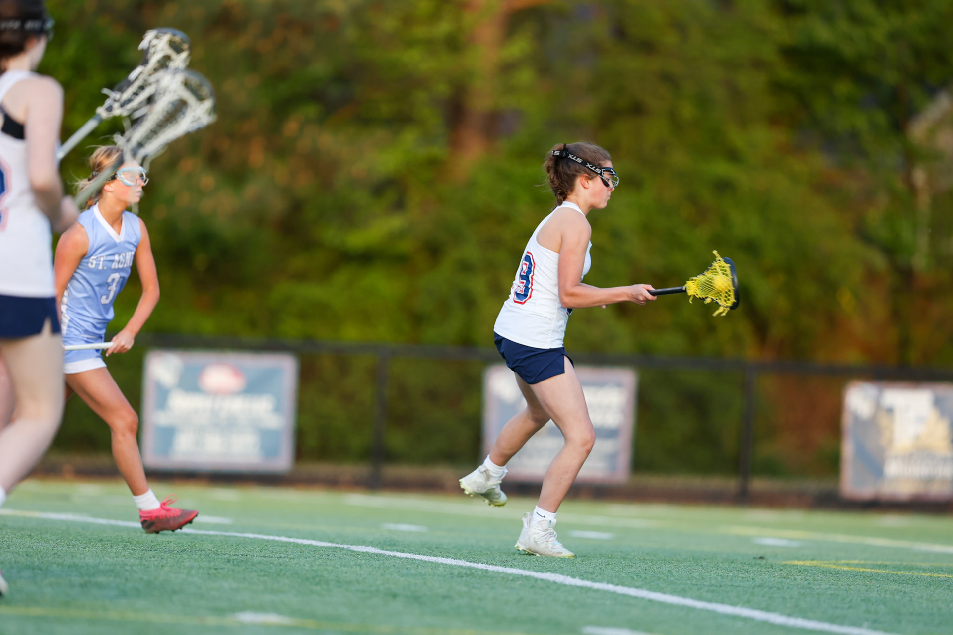 St. Benedict Girls Lacrosse vs St. Agnes on Senior Night at St. Benedict at Auburndale in Memphis, TN on April 19, 2022. (Ryan Beatty/SBA)