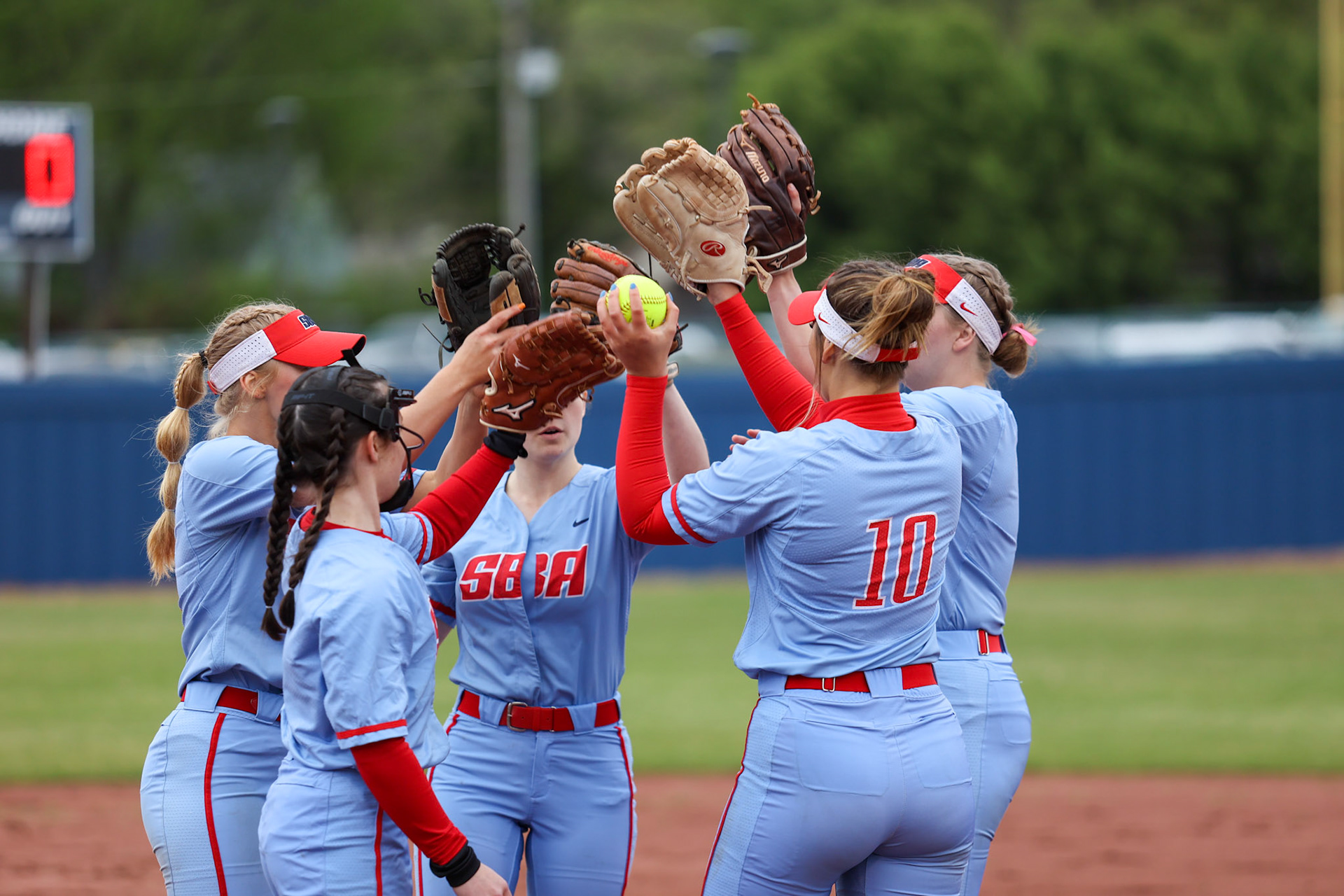 St. Benedict Softball vs Millington on Senior Night at St. Benedict at Auburndale in Memphis, TN on April 20, 2022. (Ryan Beatty/SBA)