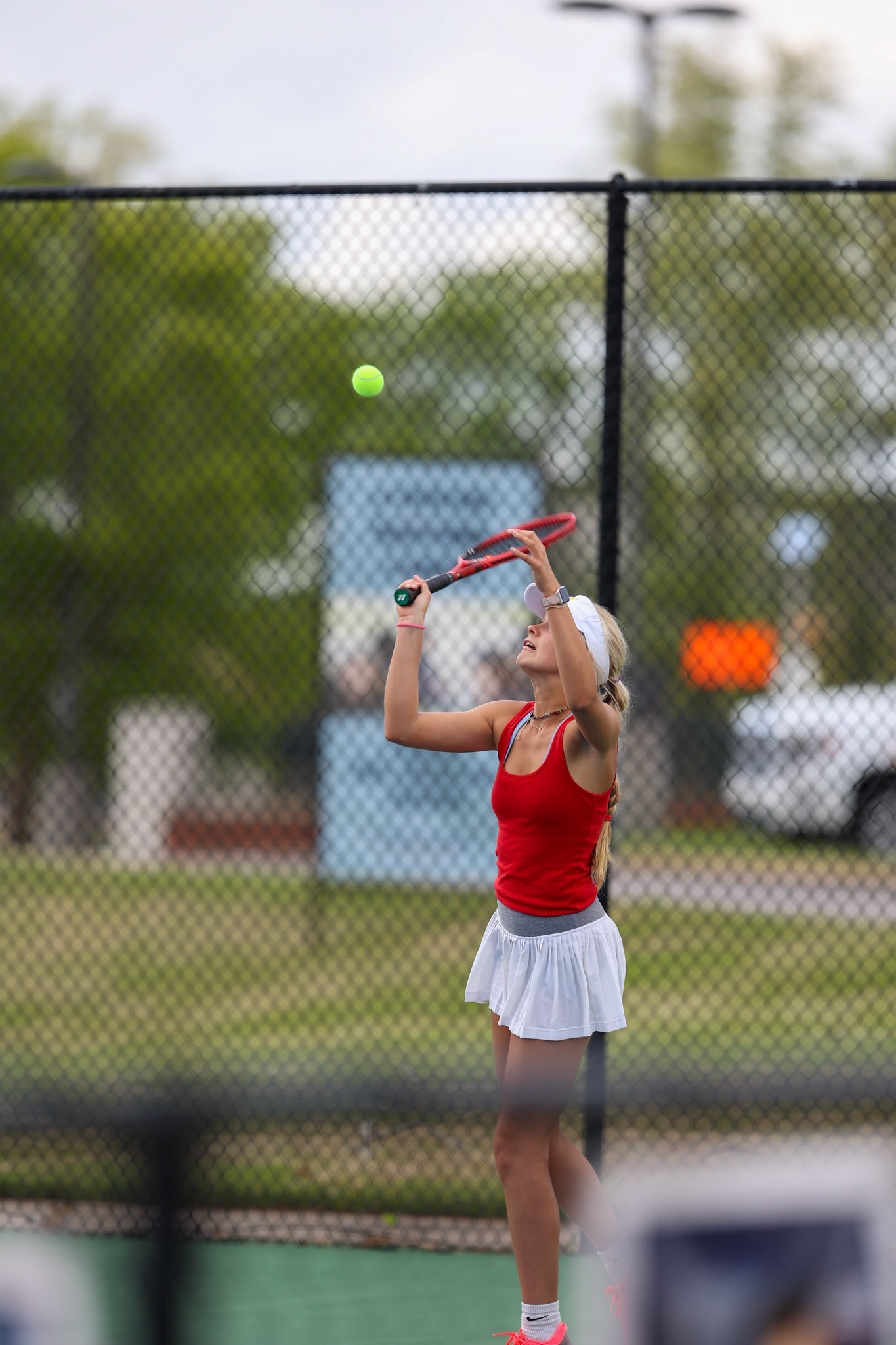 St. Benedict Tennis vs St. Agnes at St. Benedict at Auburndale High School in Memphis, TN on April 21, 2022. (Ryan Beatty/SBA)