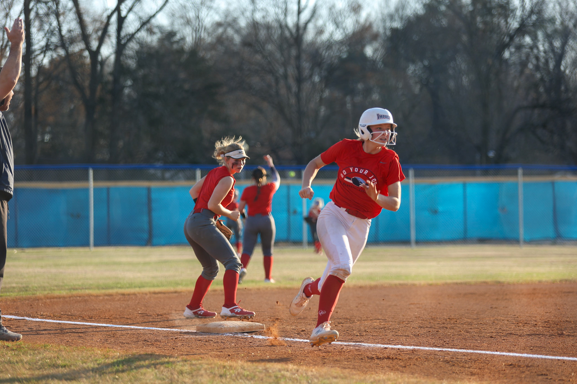 St. Benedict Softball vs Bartlett High School on March 3, 2022 at W.J. Freeman Park in Memphis, TN (Ryan Beatty/SBA)