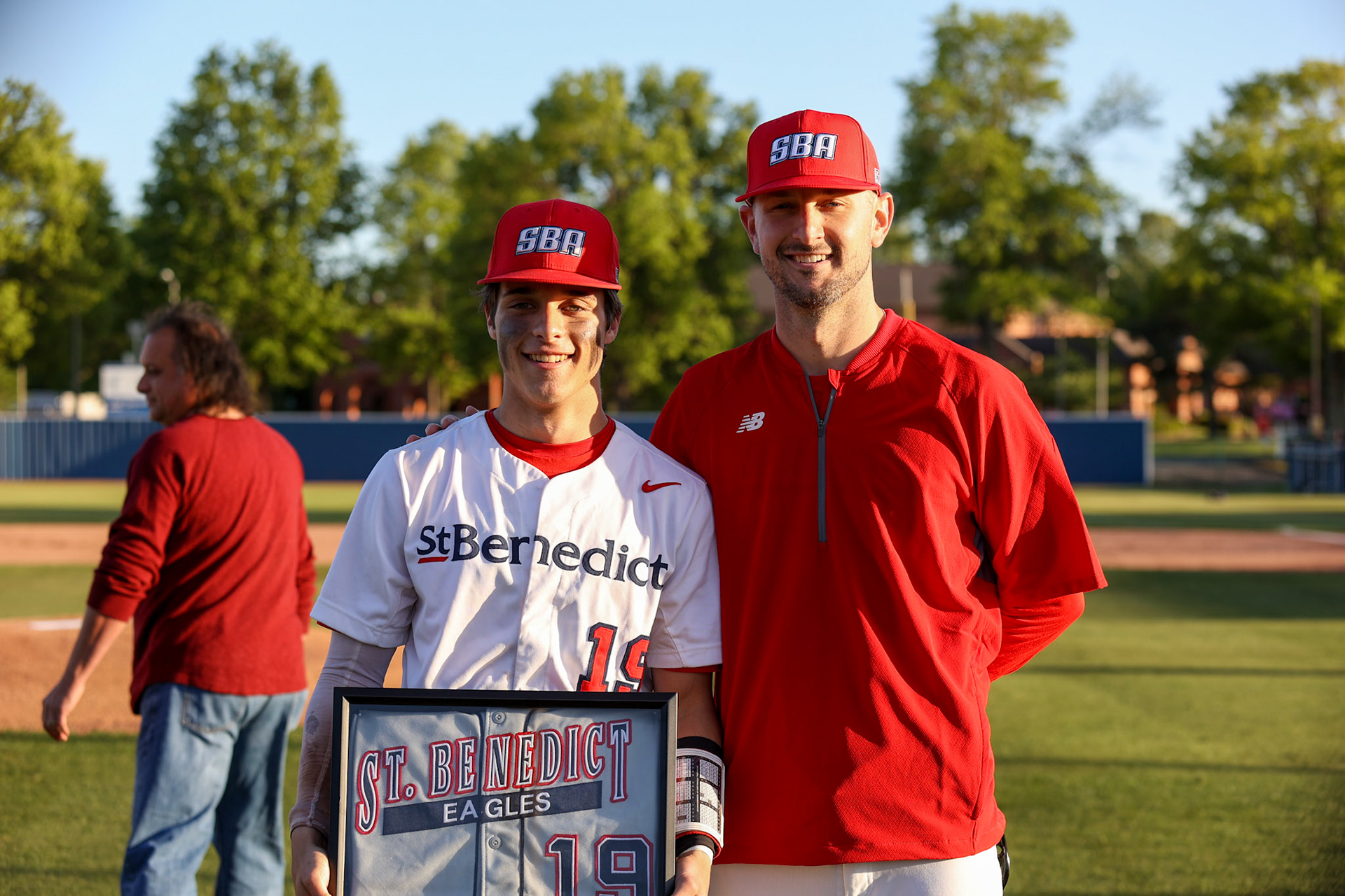 St. Benedict Baseball Senior Night vs CBHS at St. Benedict at Auburndale High School on April 26, 2022.  (Ryan Beatty/SBA)