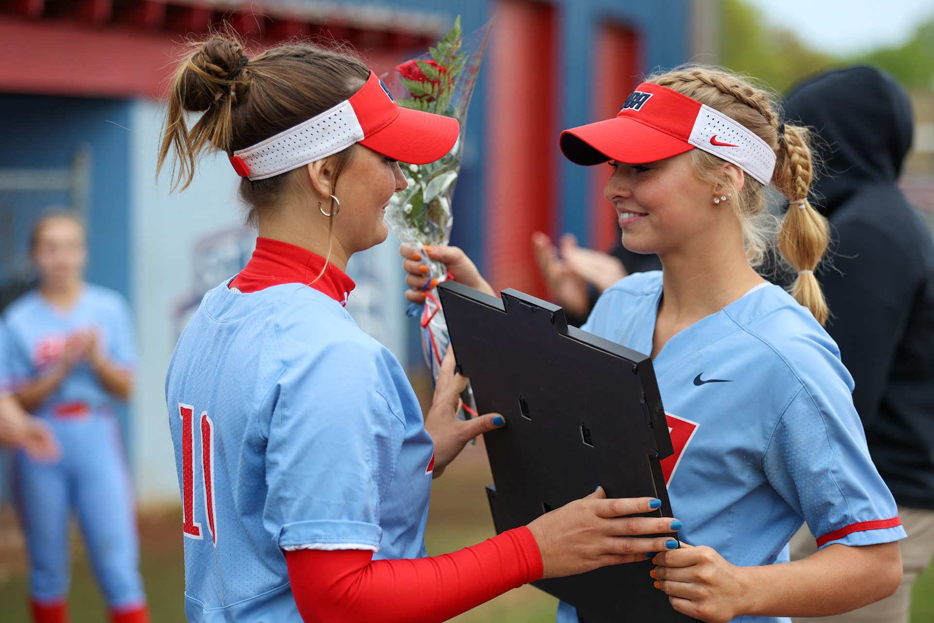 St. Benedict Softball vs Millington on Senior Night at St. Benedict at Auburndale in Memphis, TN on April 20, 2022. (Ryan Beatty/SBA)