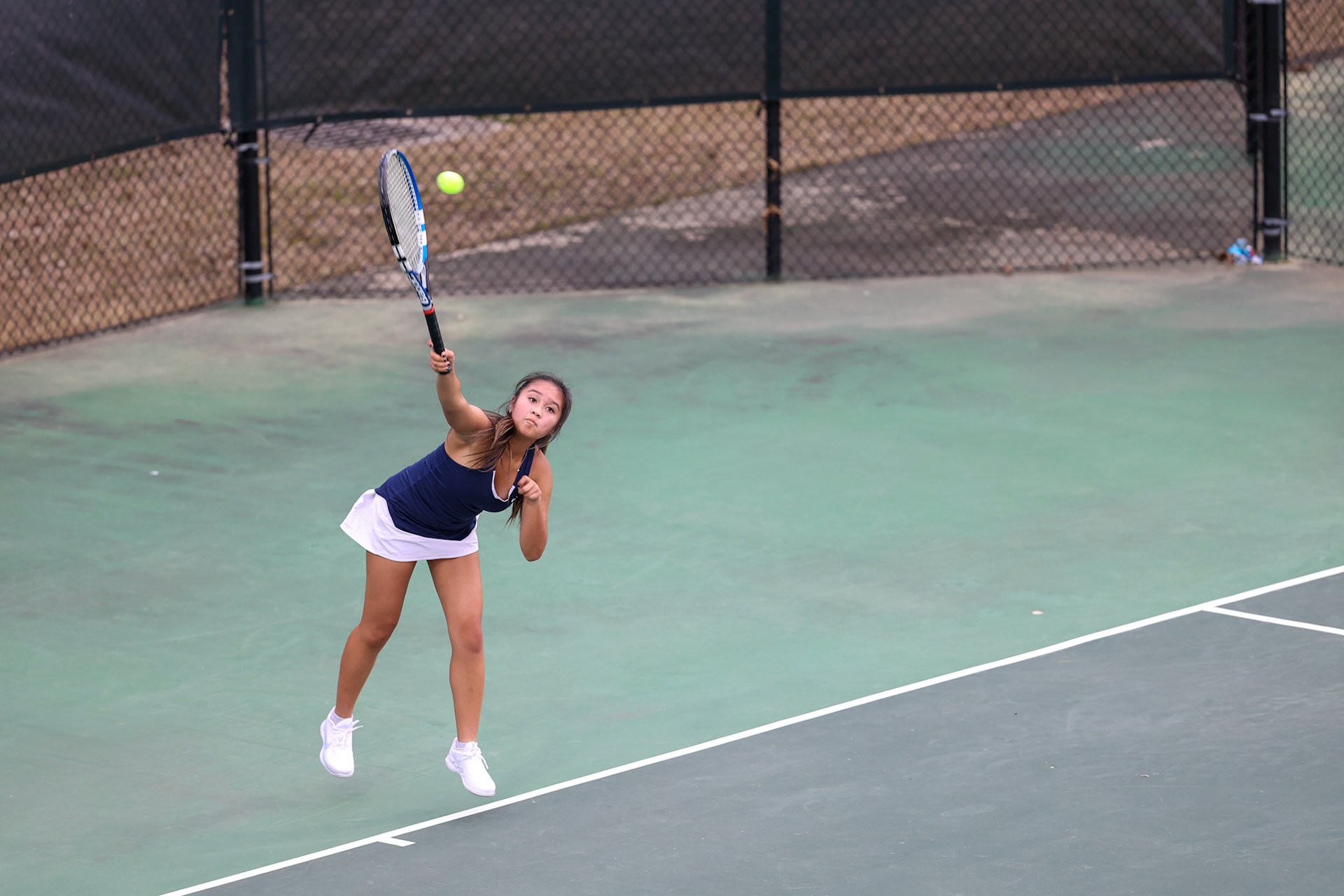 St. Benedict Tennis vs Briarcrest at Briarcrest Christian School on April 12, 2022 in Memphis, TN. (Ryan Beatty/SBA)