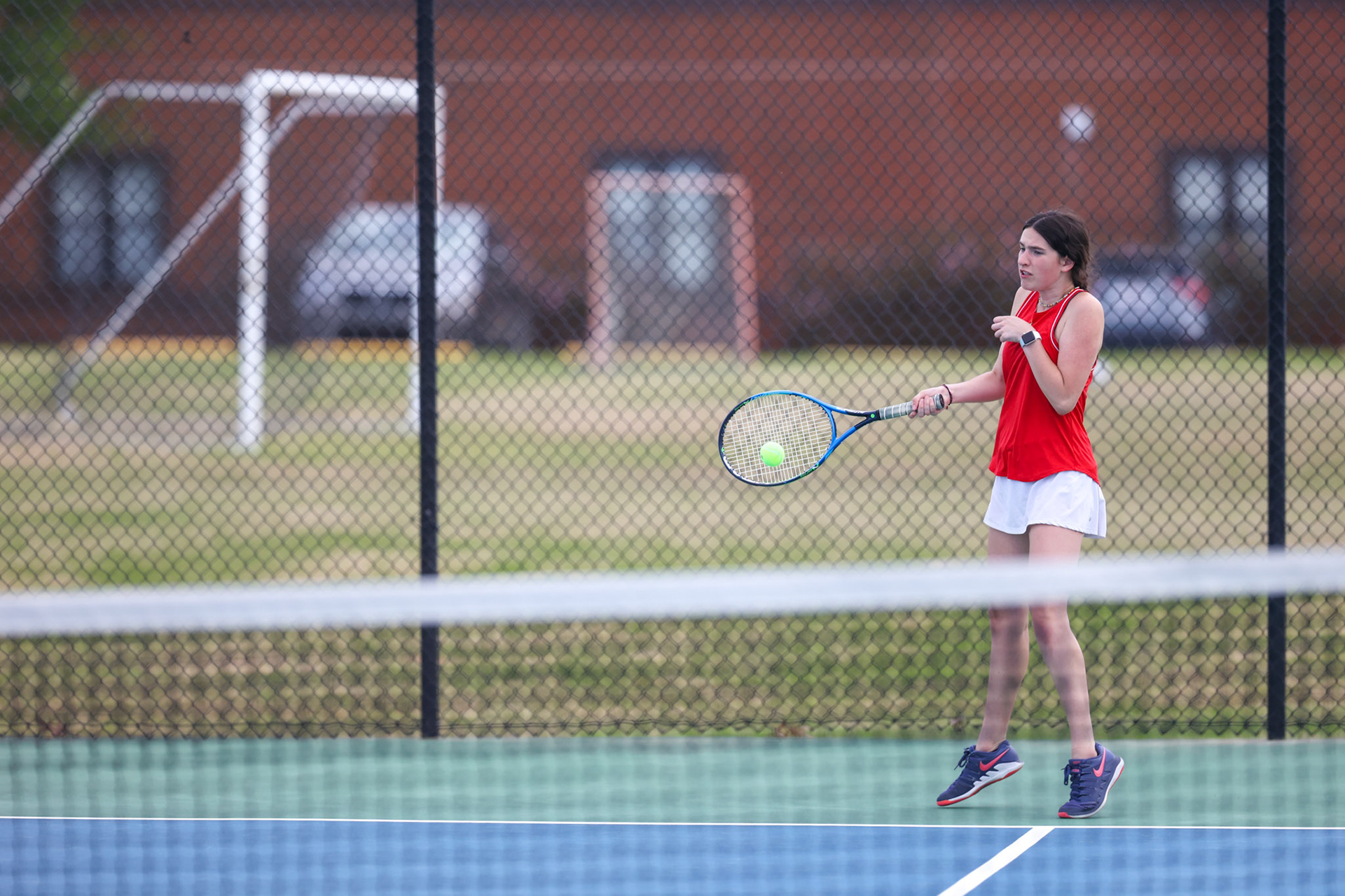 SBA Tennis vs Houston on Thursday, April 13, 2023. (Ryan Beatty Photo)