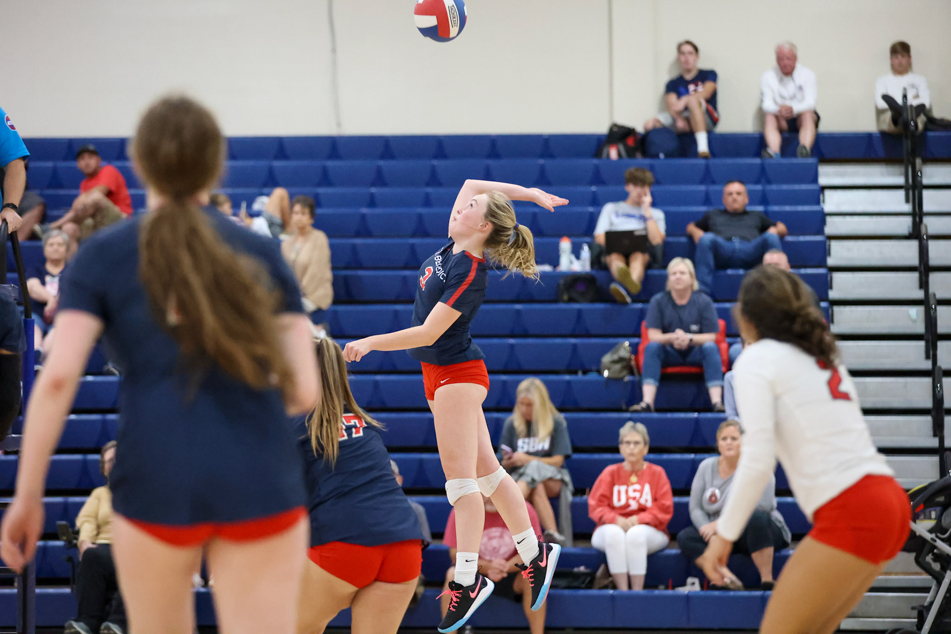 St. Benedict Volleyball vs West Memphis at St. Benedict on Monday, September 12, 2022. (Ryan Beatty/SBA)