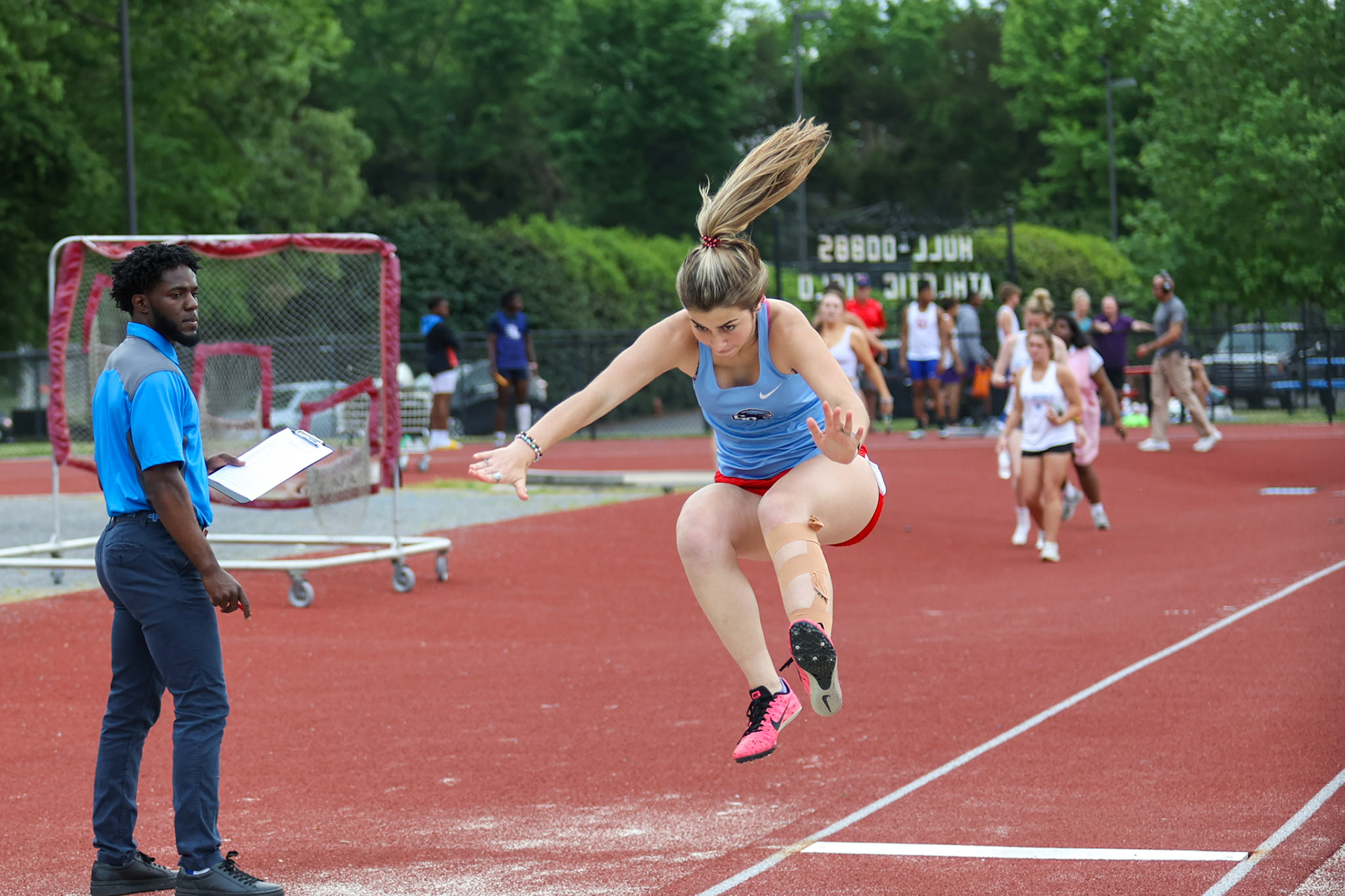 St. Benedict Track at Memphis University School in Memphis, TN on May 3, 2022. (Ryan Beatty/SBA)
