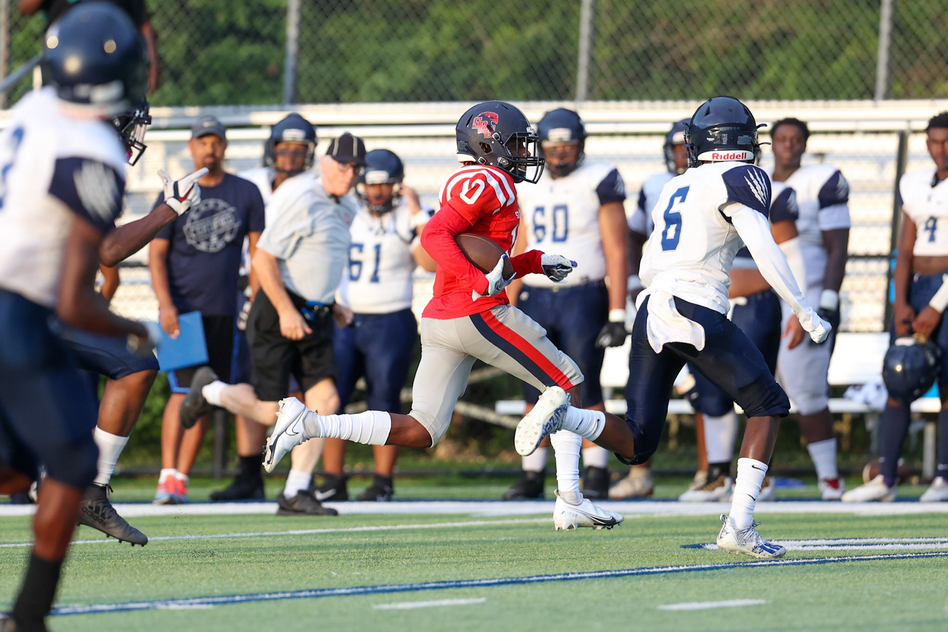 SBA Football Scrimmage on Friday, August 5, 2022 at St. Benedict at Auburndale in Memphis, TN. (Ryan Beatty/SBA)