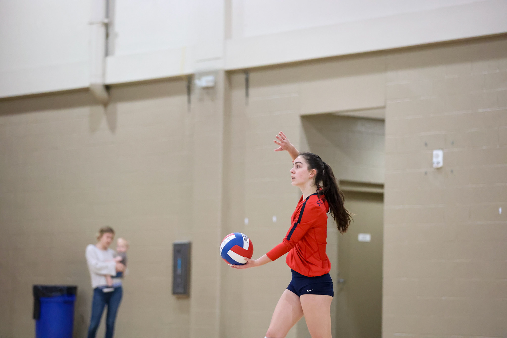 St. Benedict Volleyball vs Hutchison at St. Benedict on Tuesday, September 13, 2022. (Ryan Beatty/SBA)