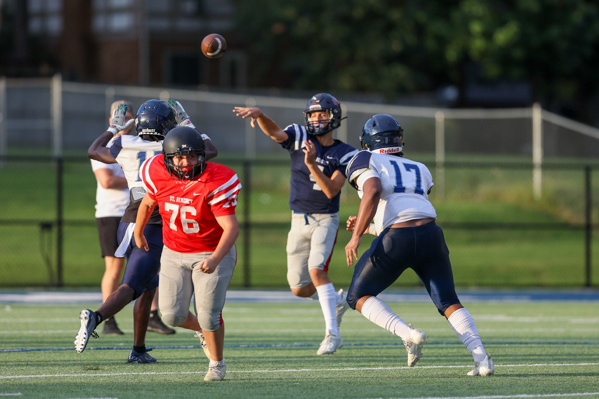 SBA Football Scrimmage on Friday, August 5, 2022 at St. Benedict at Auburndale in Memphis, TN. (Ryan Beatty/SBA)
