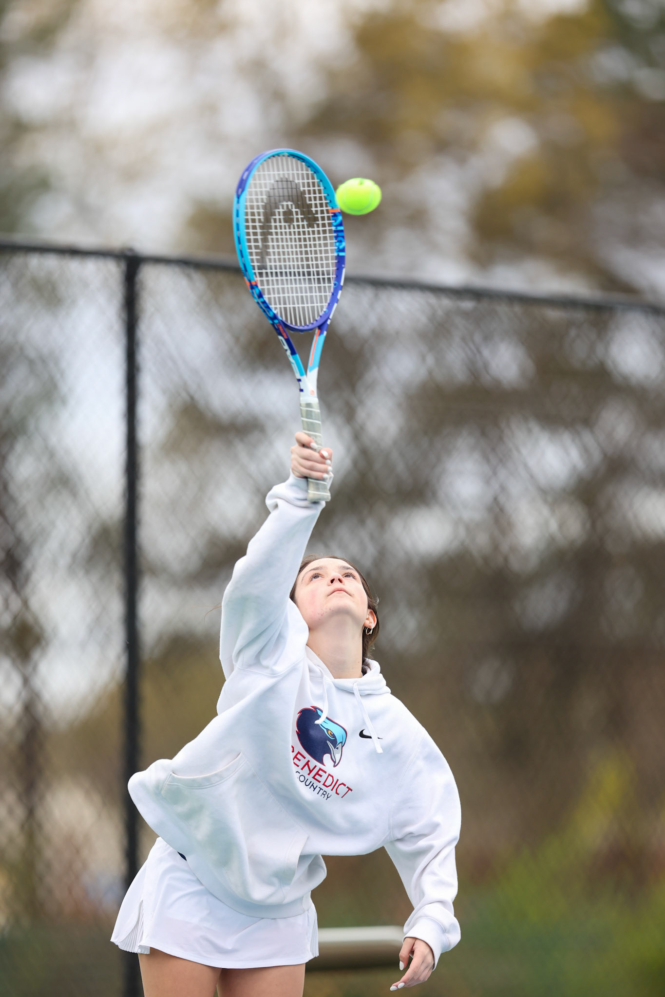 St. Benedict Tennis vs Brighton Cardinals on Wednesday April 6, 2022 at St. Benedict At Auburndale High School in Memphis, TN. (Ryan Beatty/SBA)