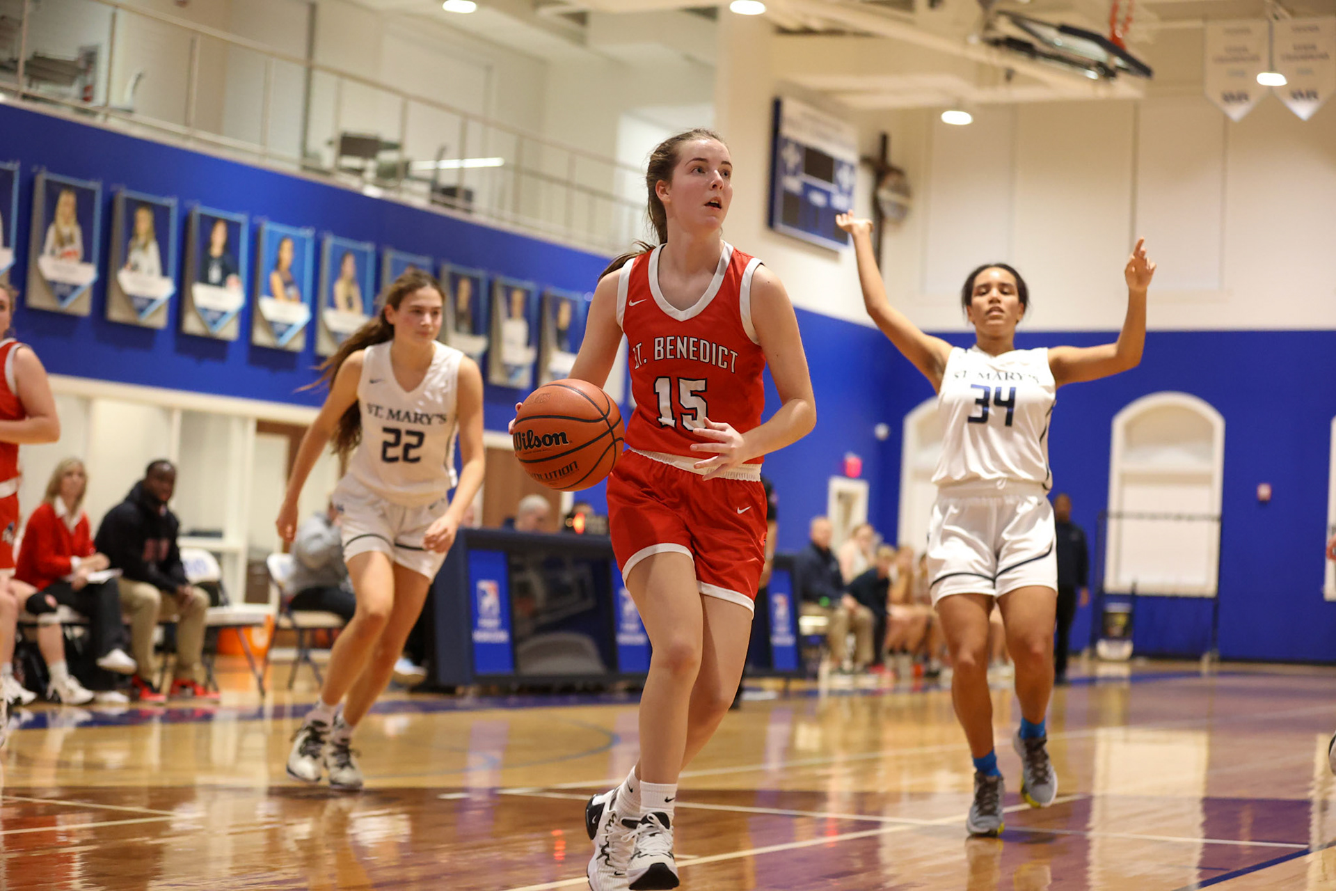 SBA Girls Basketball vs St. Mary’s. (Ryan Beatty Photo)