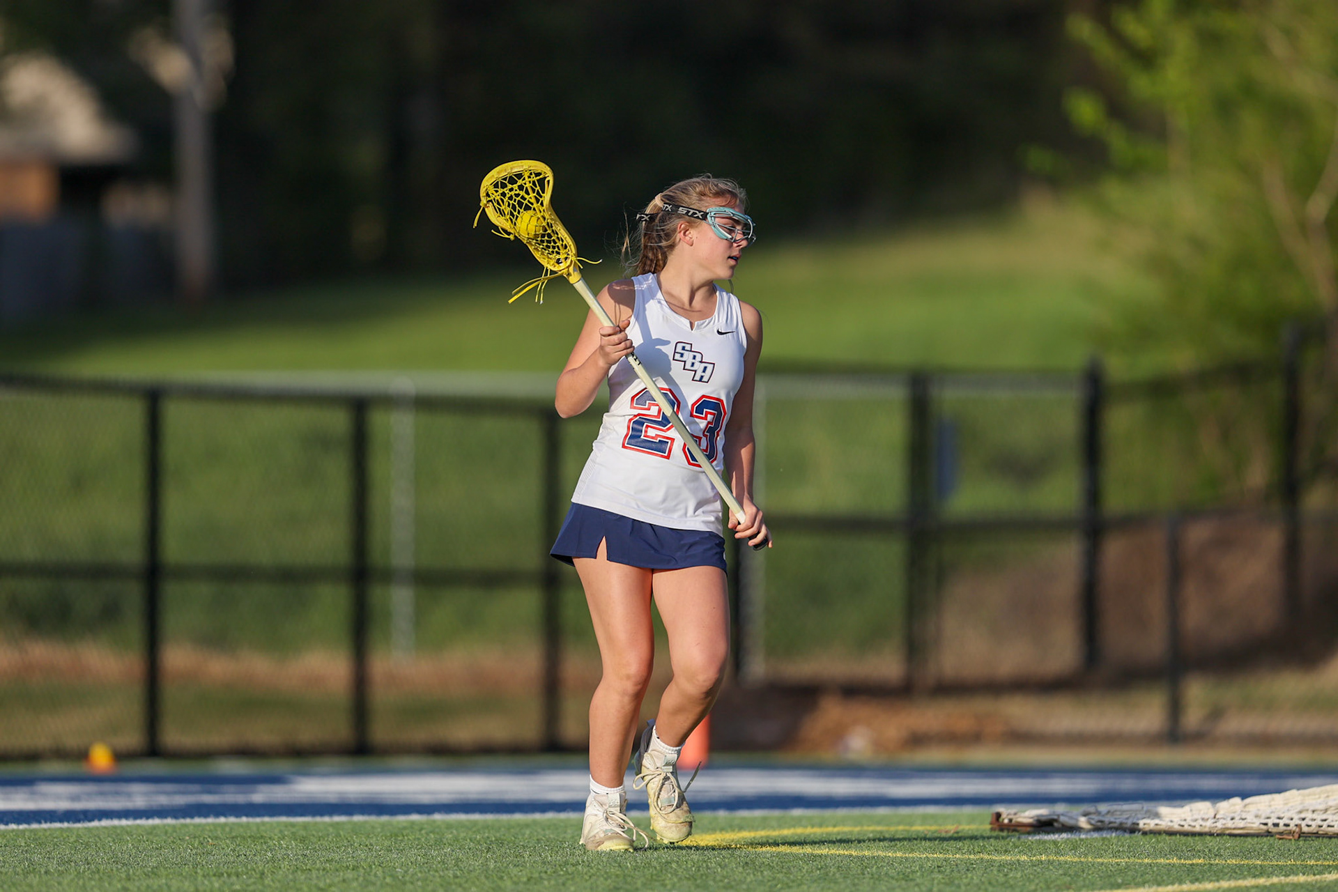 St. Benedict Girls Lacrosse vs St. Agnes on Senior Night at St. Benedict at Auburndale in Memphis, TN on April 19, 2022. (Ryan Beatty/SBA)