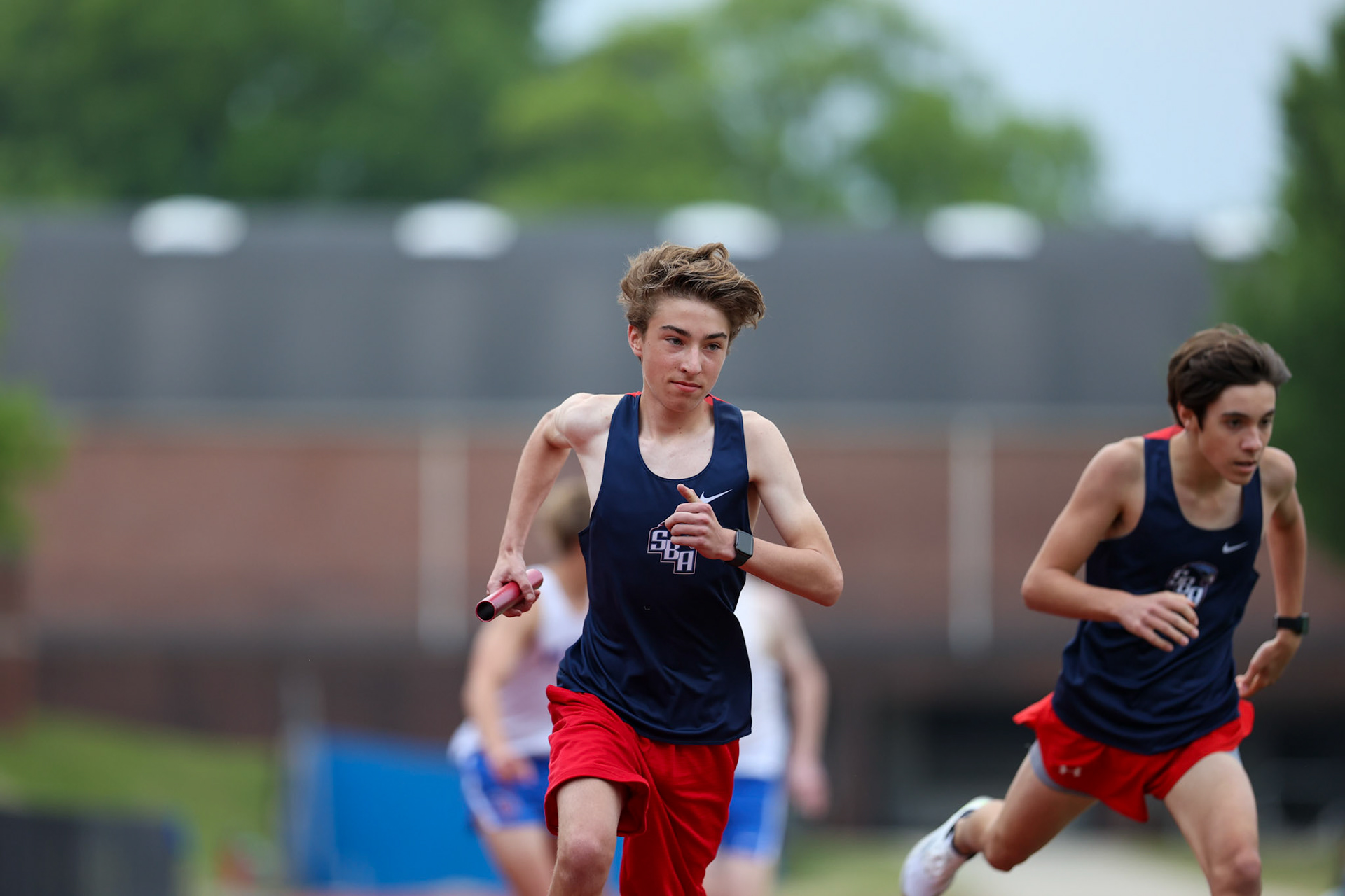 St. Benedict Track at Memphis University School in Memphis, TN on May 3, 2022. (Ryan Beatty/SBA)