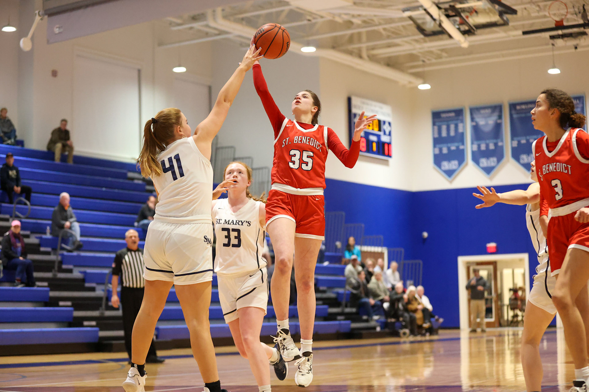 SBA Girls Basketball vs St. Mary’s. (Ryan Beatty Photo)