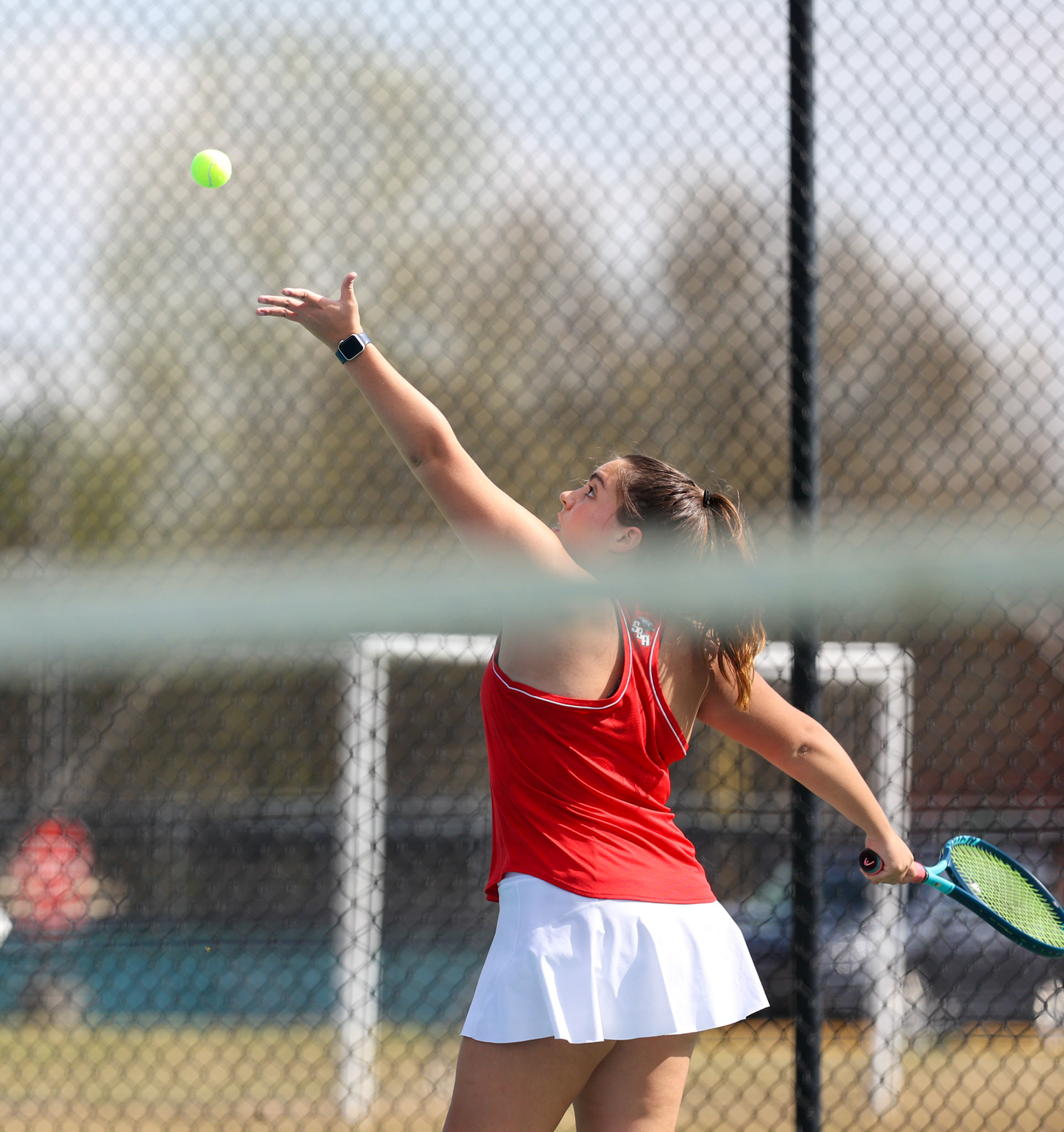 St. Benedict Tennis vs St. Mary’s on April 5, 2022 at St. Benedict at Auburndale High School in Memphis, TN. (Ryan Beatty/SBA)