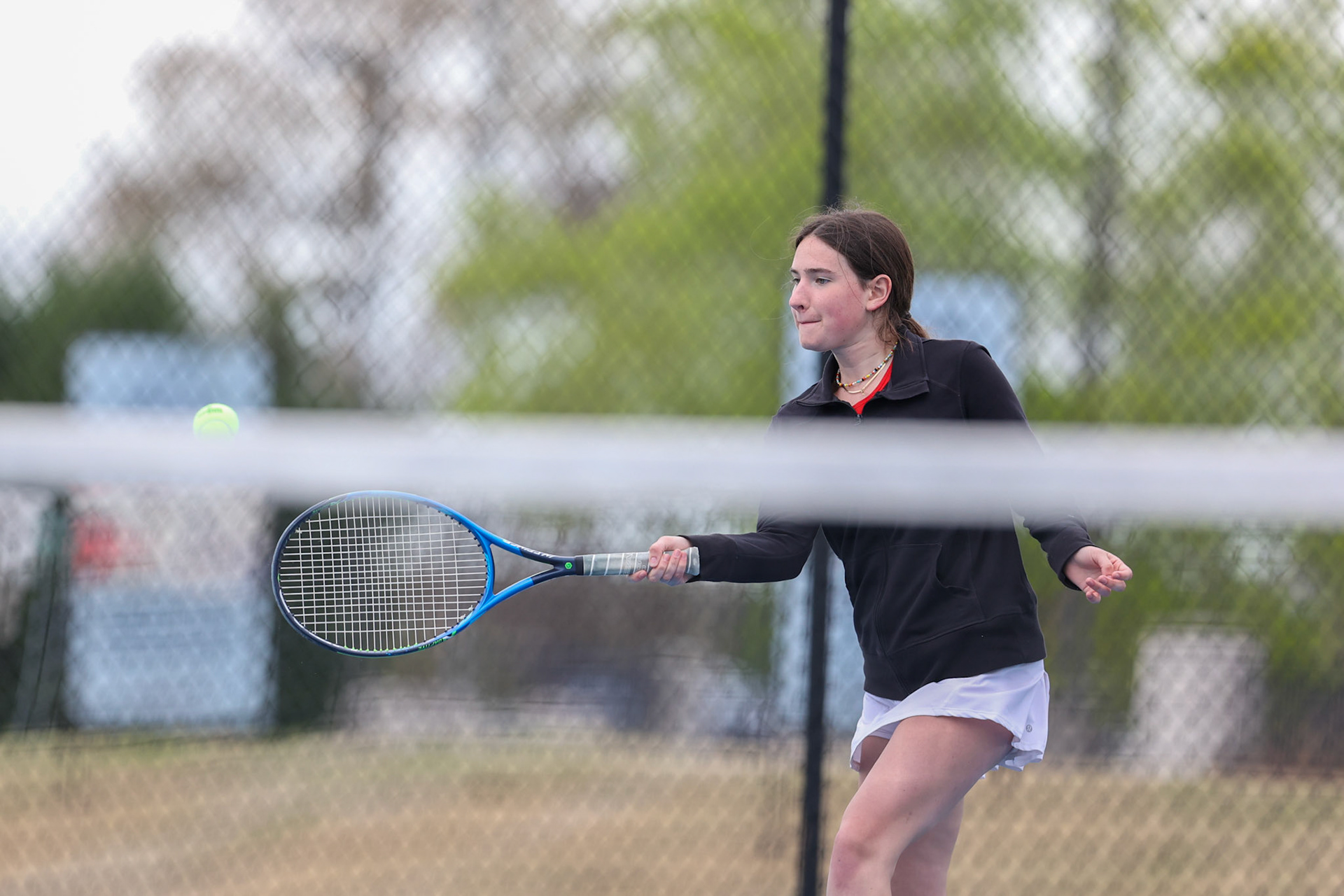 St. Benedict Tennis vs Brighton Cardinals on Wednesday April 6, 2022 at St. Benedict At Auburndale High School in Memphis, TN. (Ryan Beatty/SBA)