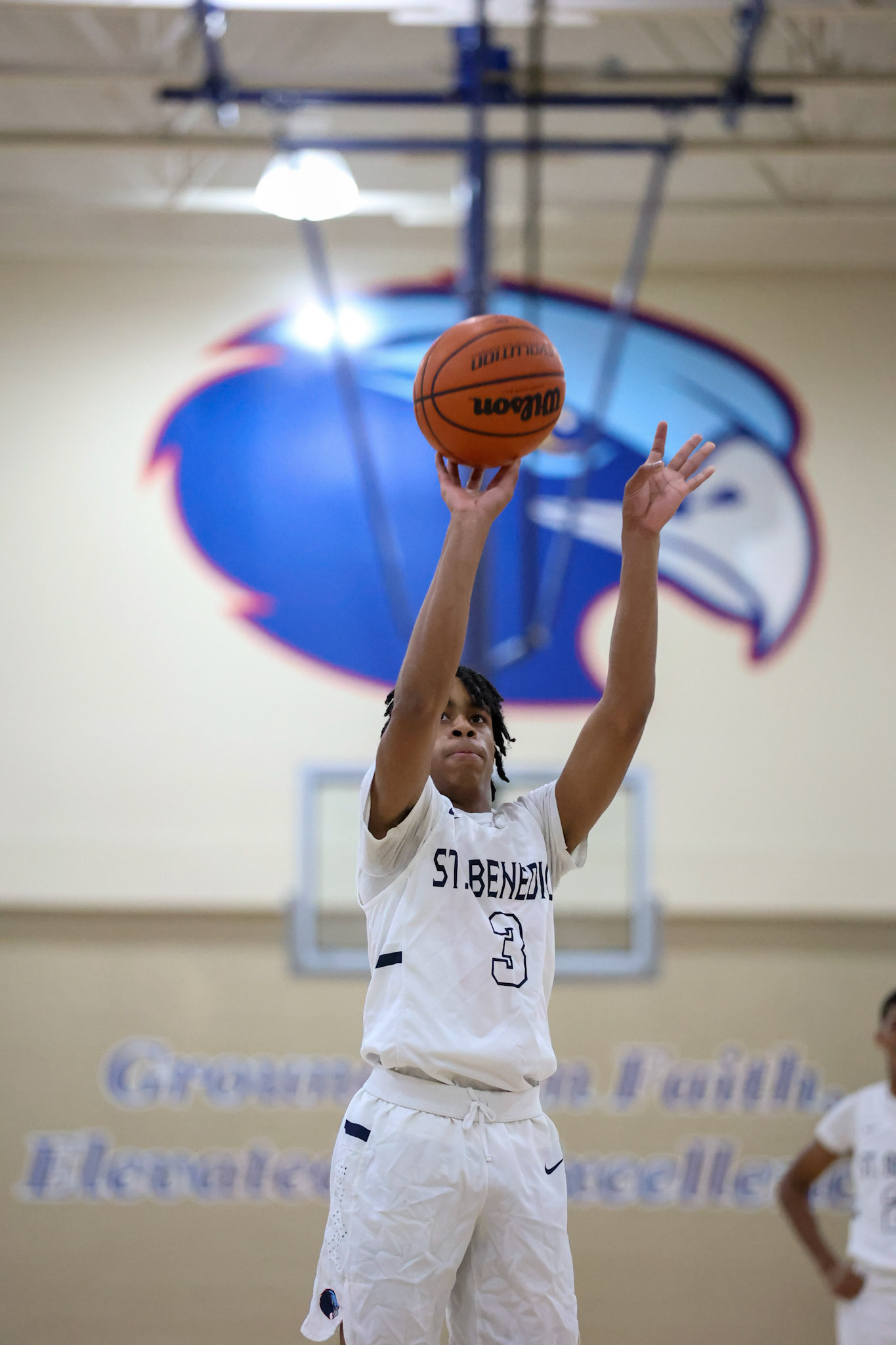 SBA Basketball vs Sacred Heart at the 2022 SBA Holiday Hoops Tournament. (Ryan Beatty Photo)