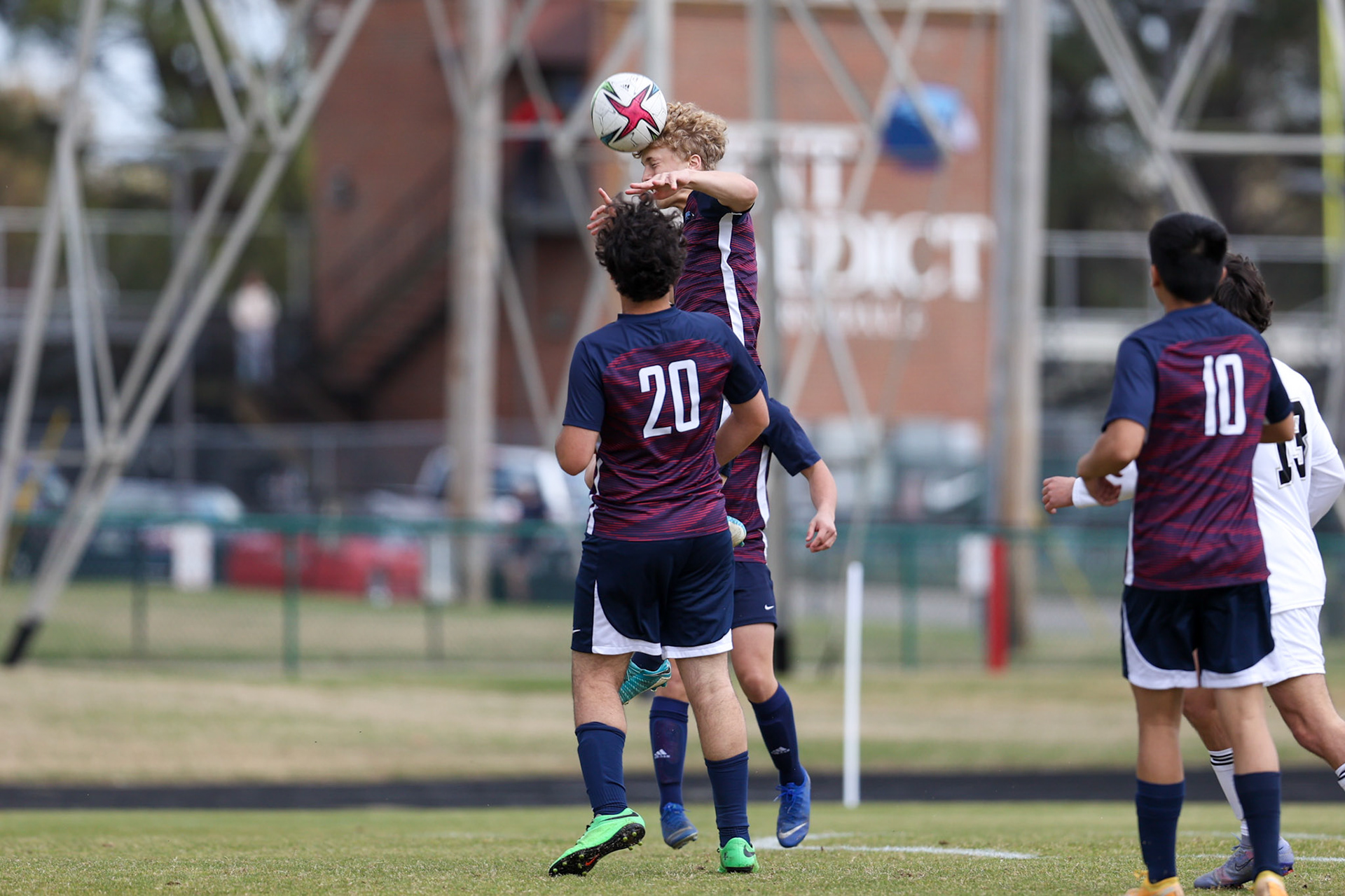 St. Benedict Soccer vs Millington on April 7, 2022 at St. Benedict At Auburndale High School in Memphis, TN. (Ryan Beatty/SBA)