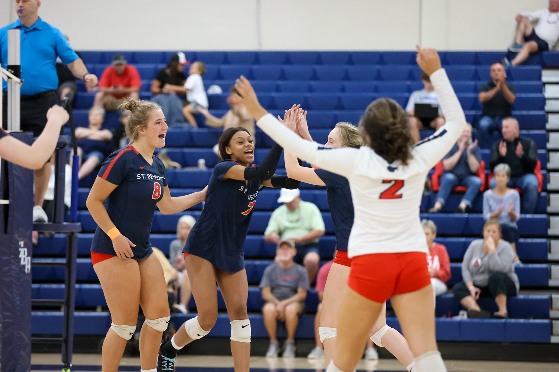 St. Benedict Volleyball vs West Memphis at St. Benedict on Monday, September 12, 2022. (Ryan Beatty/SBA)