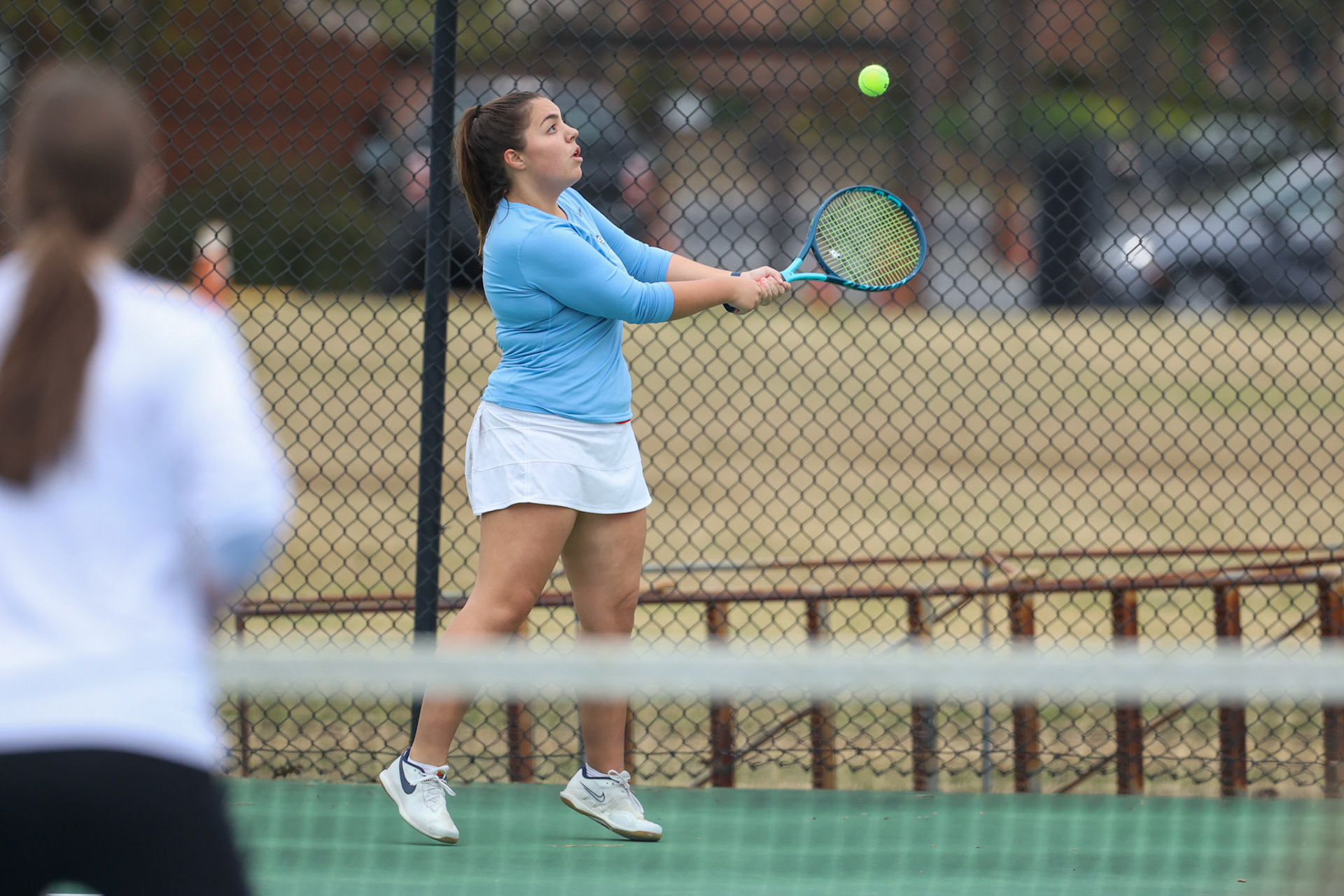 St. Benedict Tennis vs Brighton Cardinals on Wednesday April 6, 2022 at St. Benedict At Auburndale High School in Memphis, TN. (Ryan Beatty/SBA)