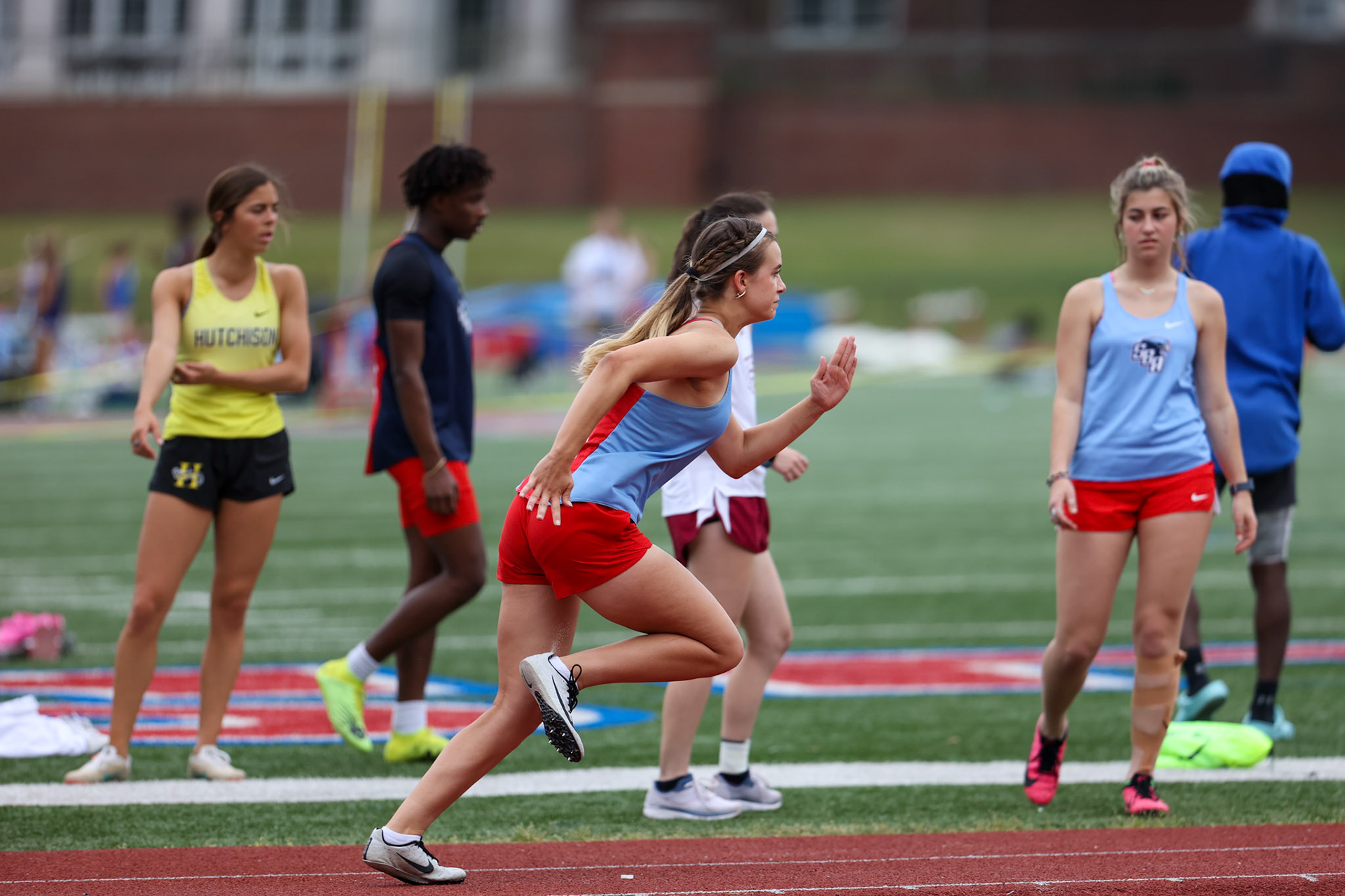 St. Benedict Track at Memphis University School in Memphis, TN on May 3, 2022. (Ryan Beatty/SBA)