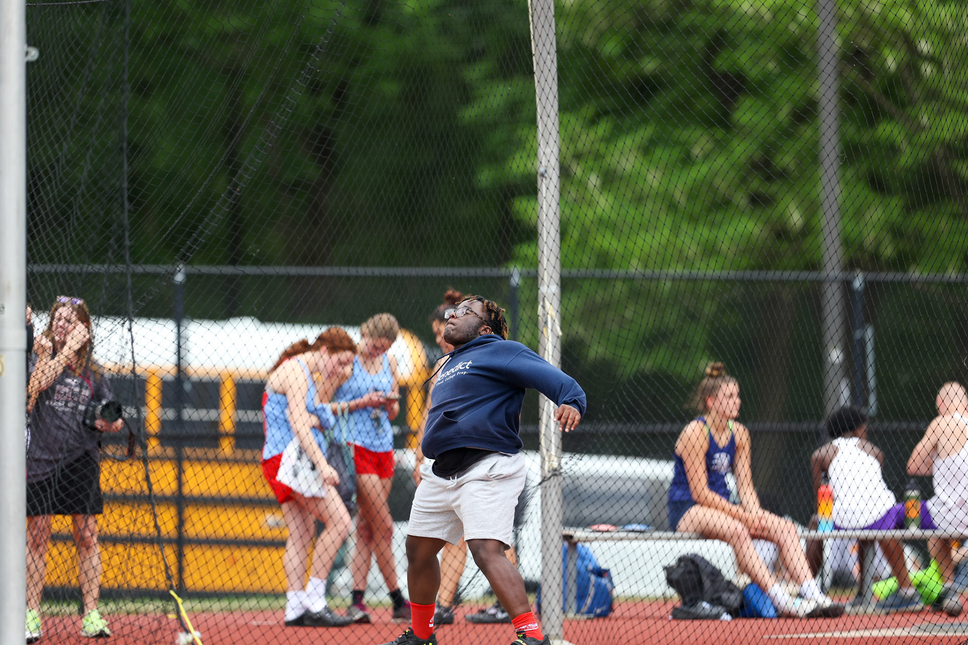 St. Benedict Track at Memphis University School in Memphis, TN on May 3, 2022. (Ryan Beatty/SBA)