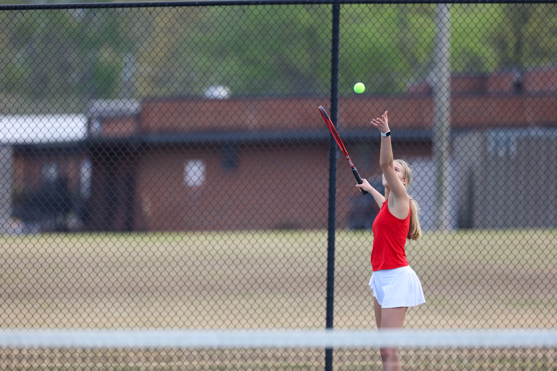 SBA Tennis vs Briacrest on Monday, April 3, 2023. (Ryan Beatty Photo)