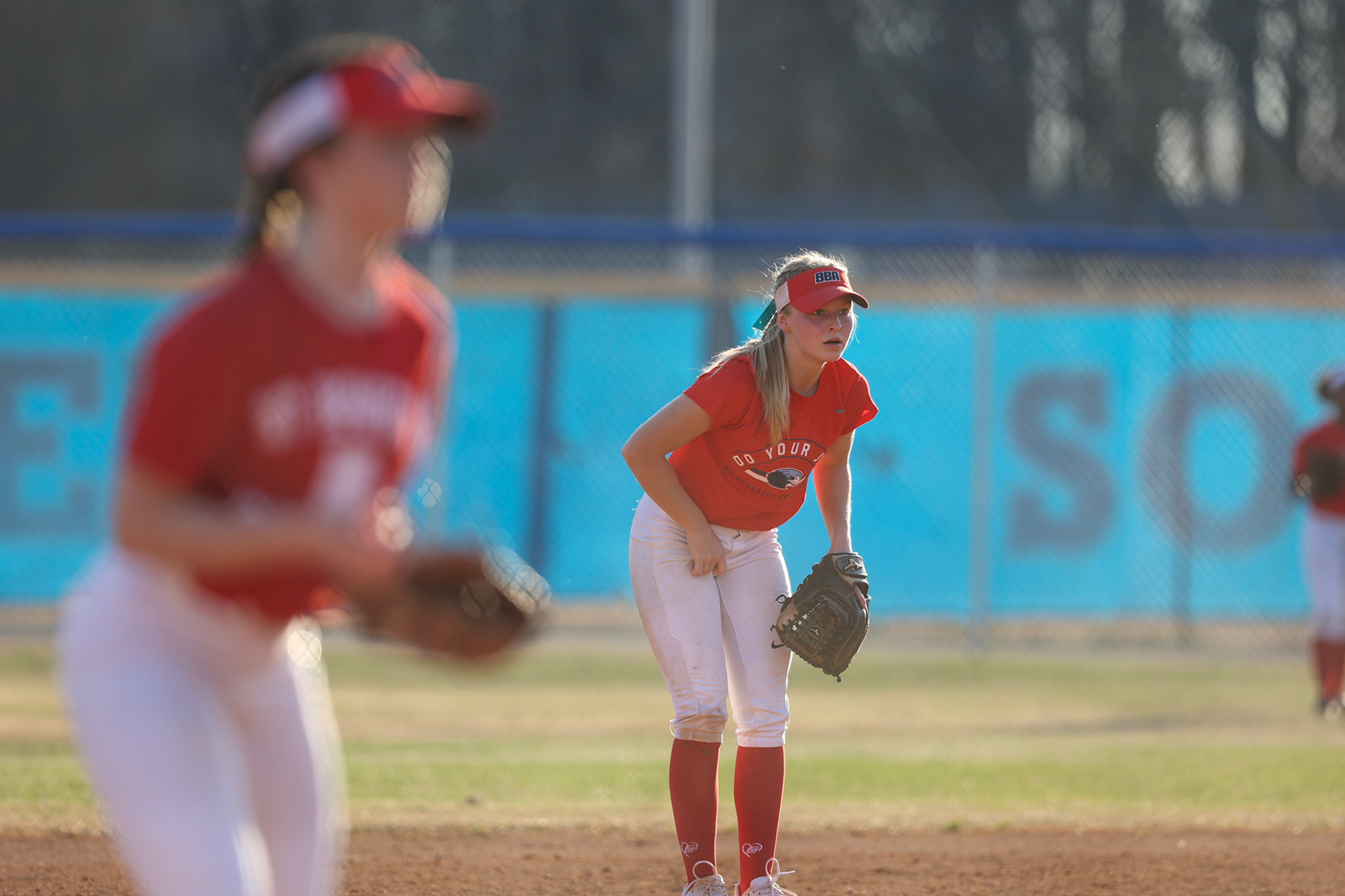 St. Benedict Softball vs Bartlett High School on March 3, 2022 at W.J. Freeman Park in Memphis, TN (Ryan Beatty/SBA)
