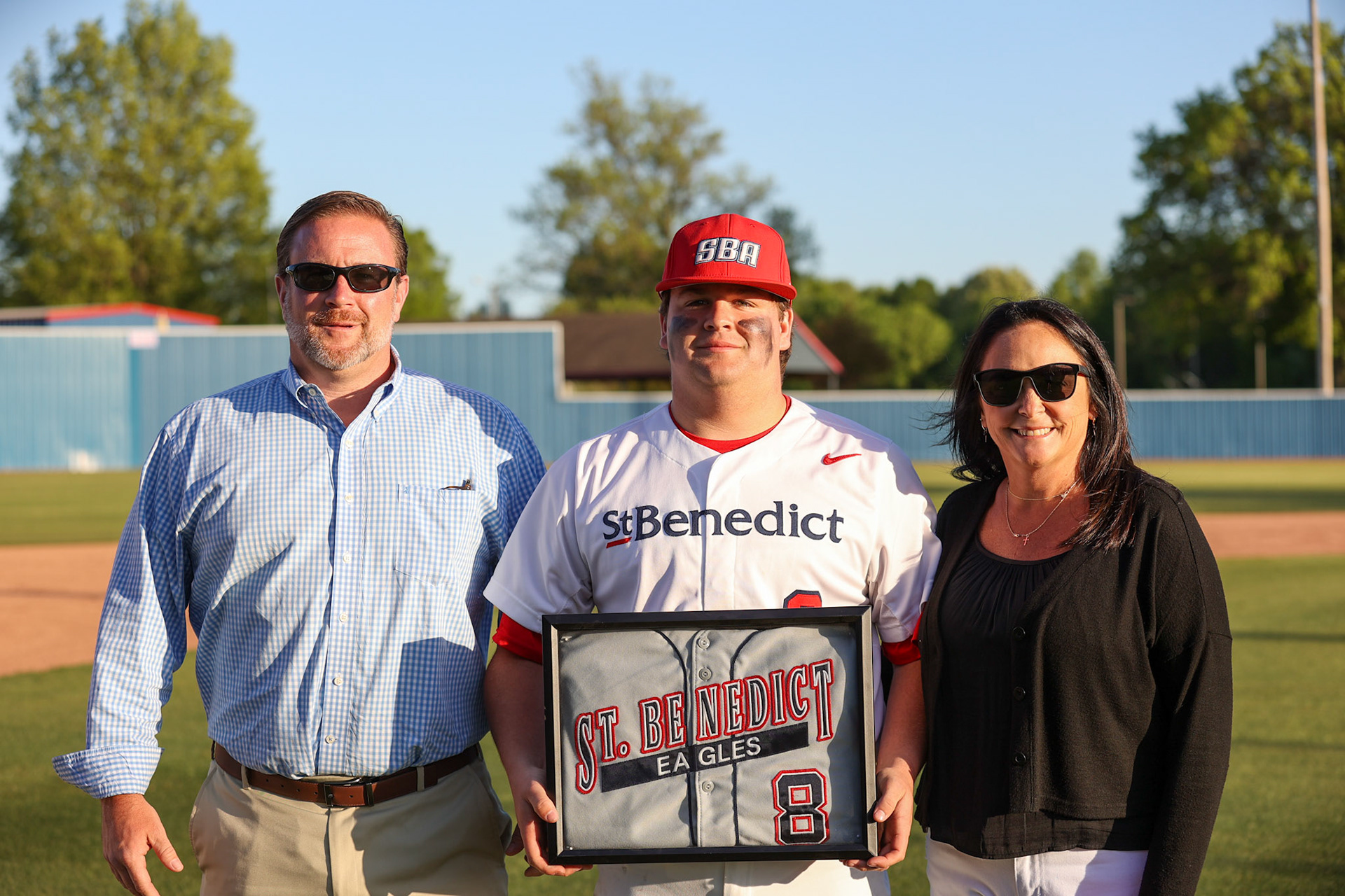 St. Benedict Baseball Senior Night vs CBHS at St. Benedict at Auburndale High School on April 26, 2022.  (Ryan Beatty/SBA)