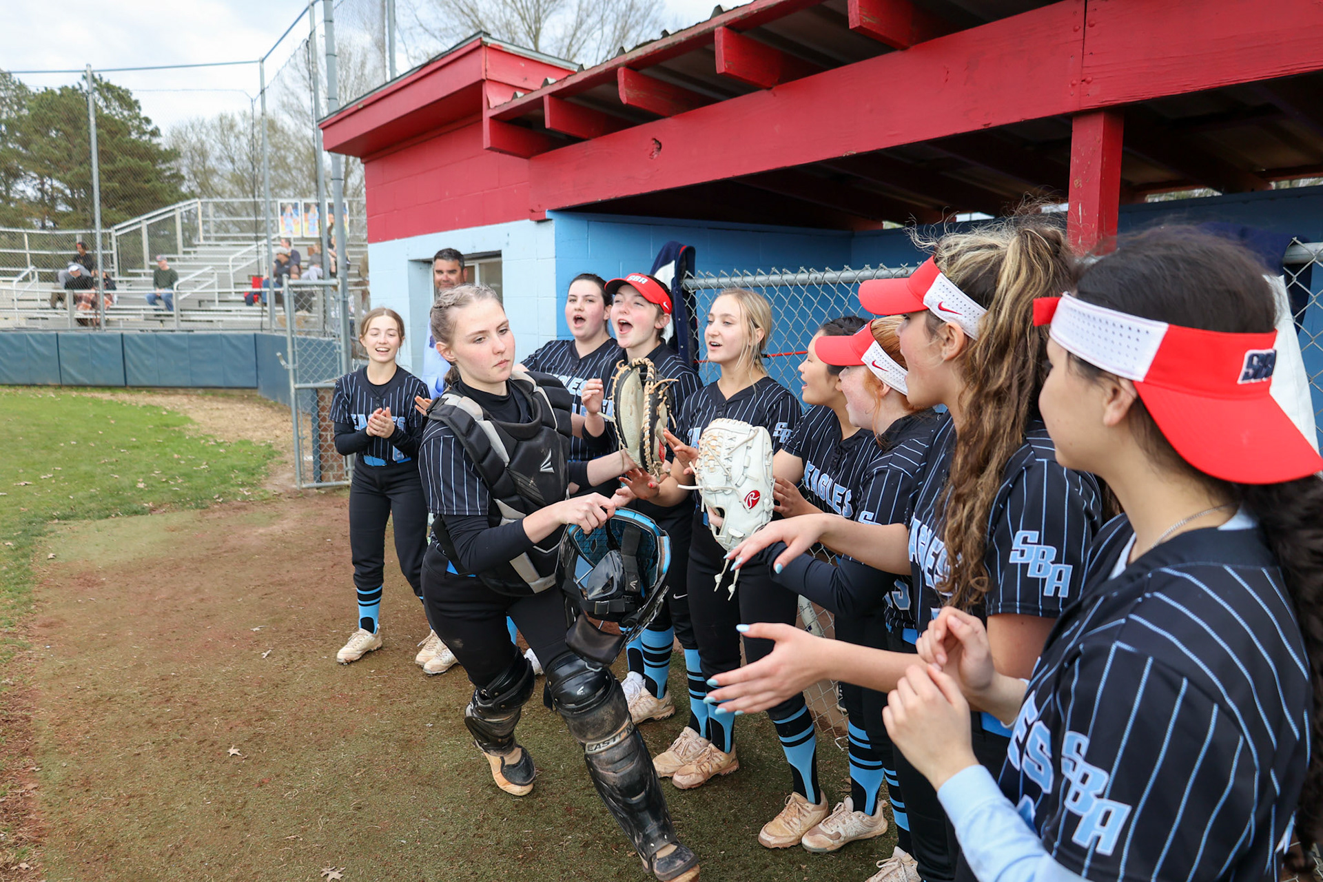 St. Benedict Softball vs St. Agnes Academy on Wednesday April 6, 2022 at St. Benedict At Auburndale High School in Memphis, TN. (Ryan Beatty/SBA)