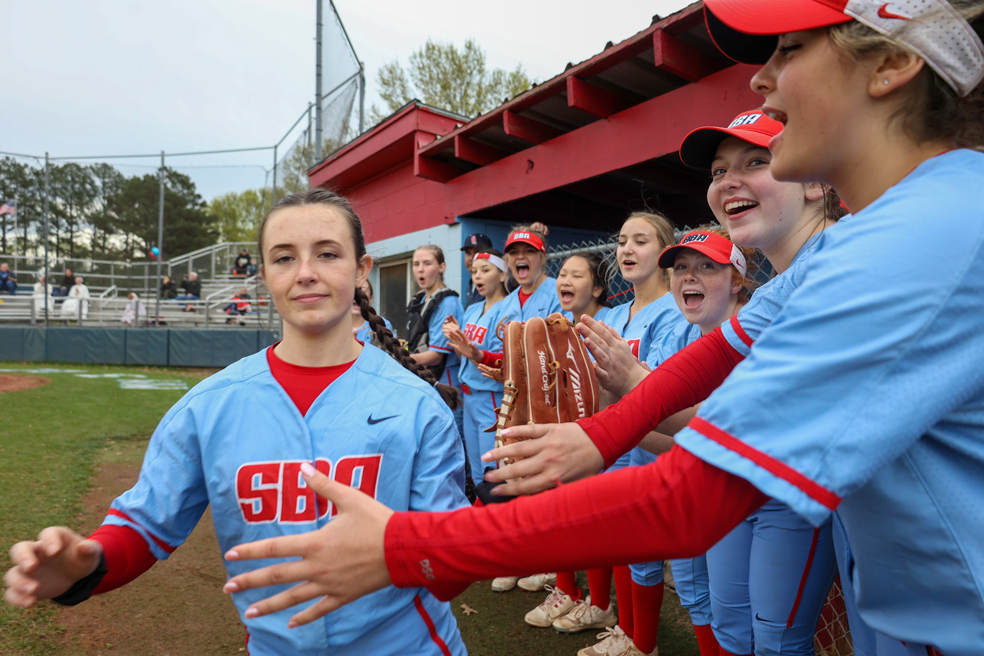 St. Benedict Softball vs Millington on Senior Night at St. Benedict at Auburndale in Memphis, TN on April 20, 2022. (Ryan Beatty/SBA)