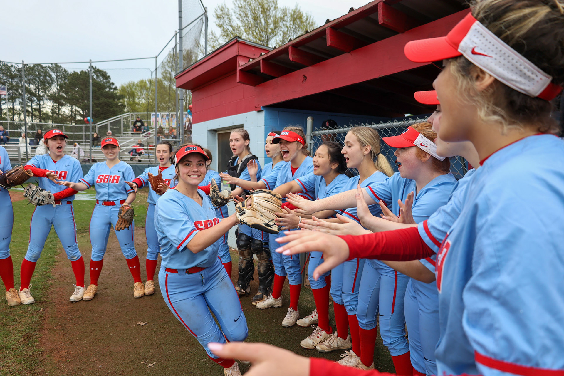 St. Benedict Softball vs Millington on Senior Night at St. Benedict at Auburndale in Memphis, TN on April 20, 2022. (Ryan Beatty/SBA)