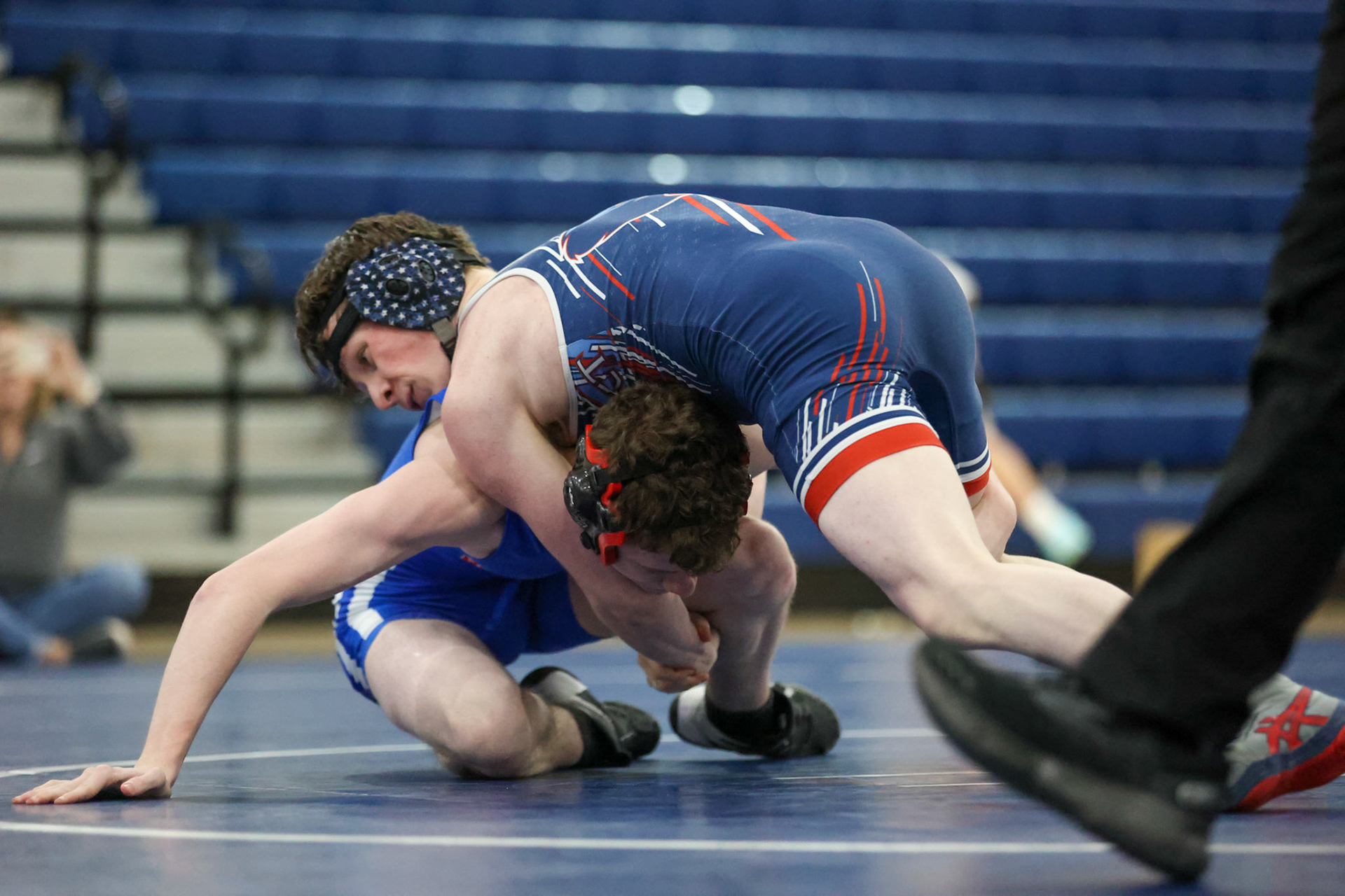 SBA Wrestling Senior Night vs Bartlett, Bolton, and ECS on Thursday, Feb. 10, 2022. (Ryan Beatty Photo)