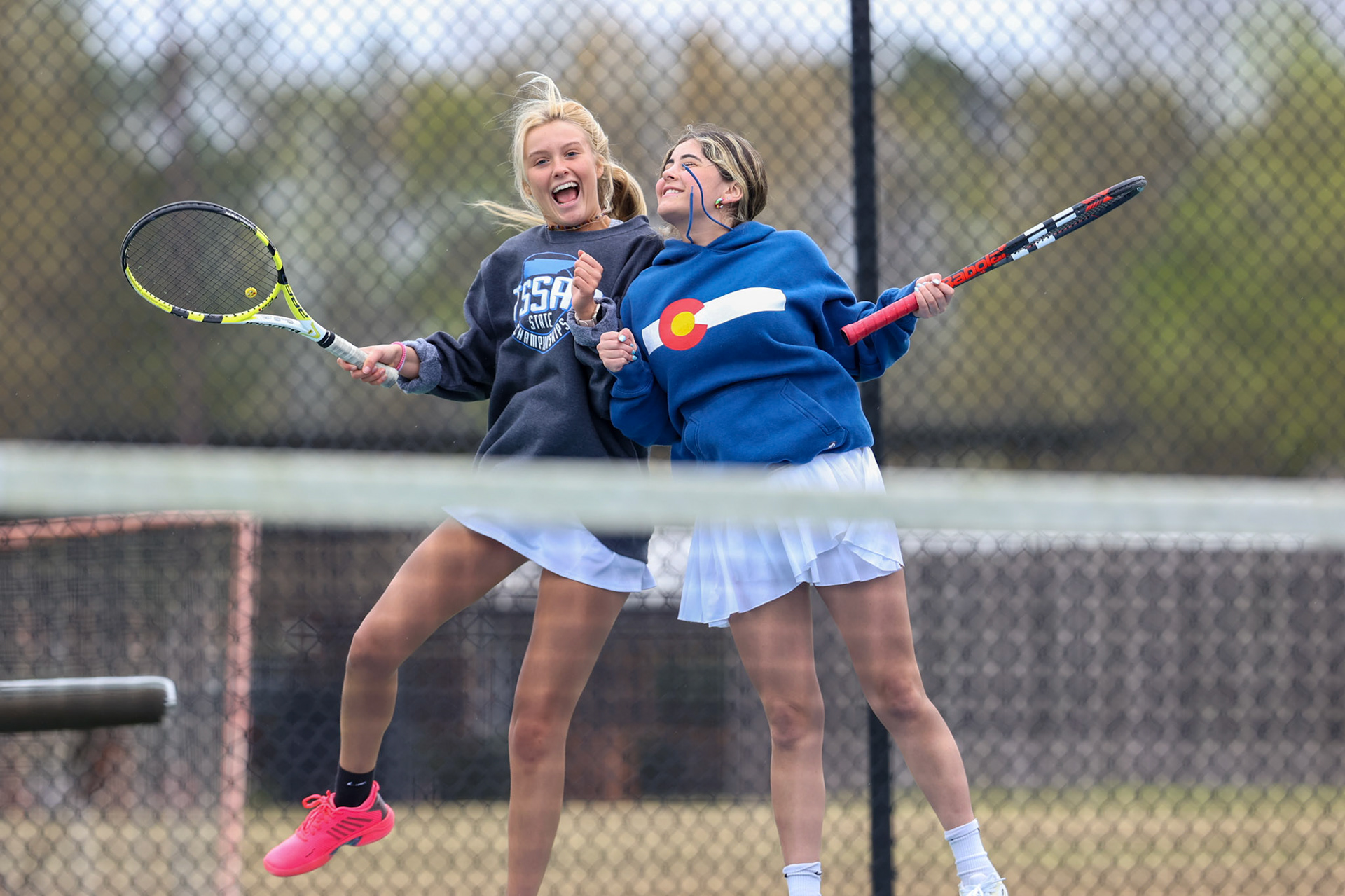 St. Benedict Tennis vs Brighton Cardinals on Wednesday April 6, 2022 at St. Benedict At Auburndale High School in Memphis, TN. (Ryan Beatty/SBA)