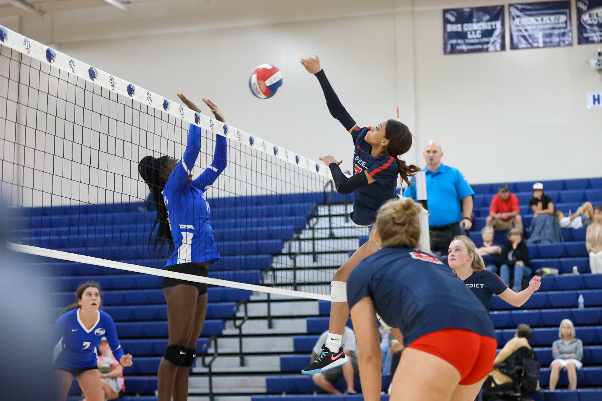 St. Benedict Volleyball vs West Memphis at St. Benedict on Monday, September 12, 2022. (Ryan Beatty/SBA)