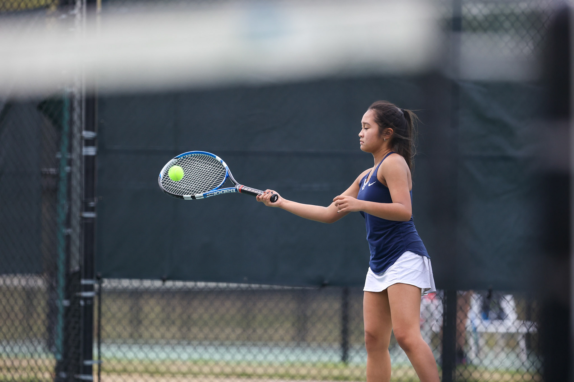 St. Benedict Tennis vs Briarcrest at Briarcrest Christian School on April 12, 2022 in Memphis, TN. (Ryan Beatty/SBA)