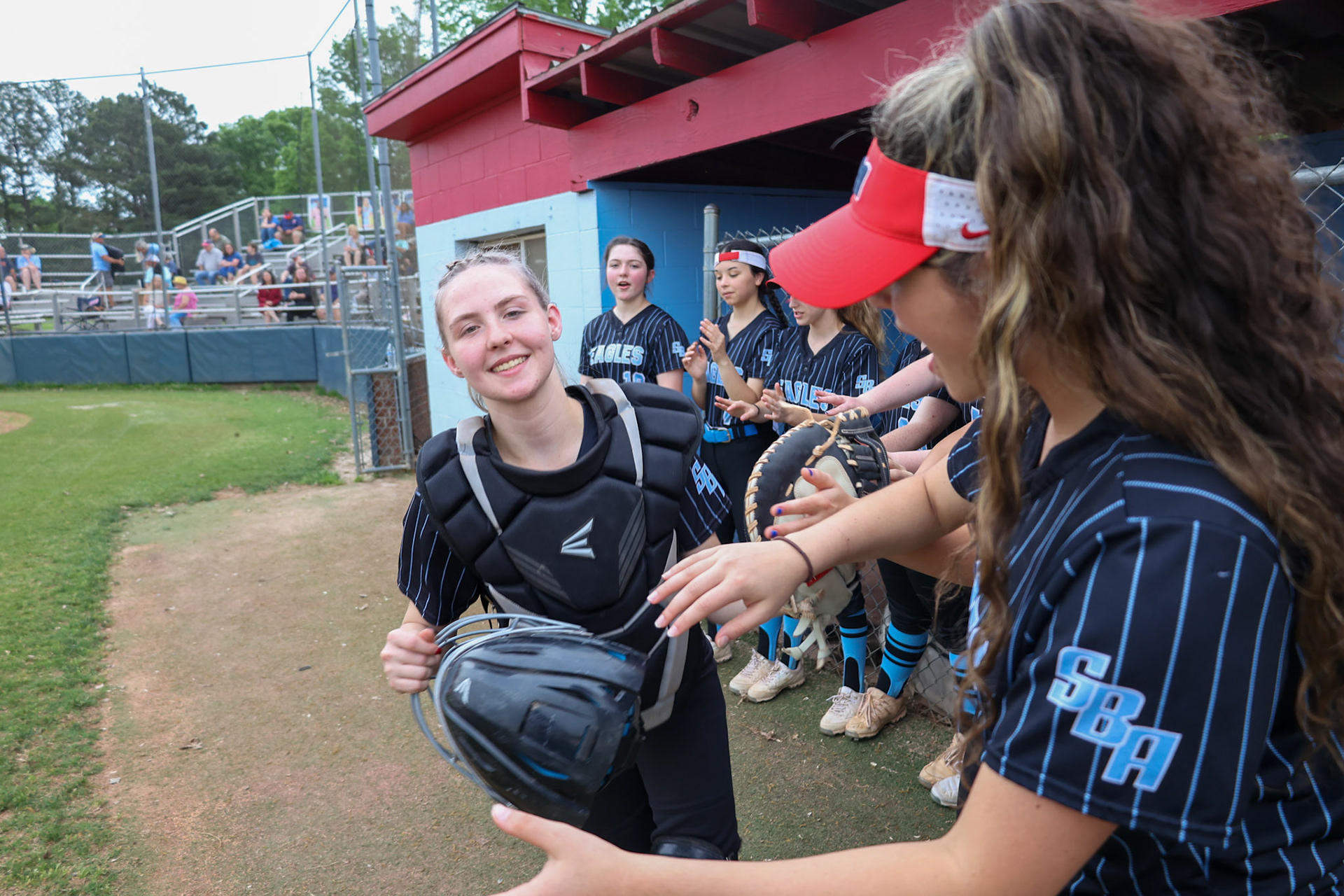 St. Benedict Softball vs Tipton Rosemark Academy at St. Benedict High School in Memphis, TN on May 3, 2022. (Ryan Beatty/SBA)