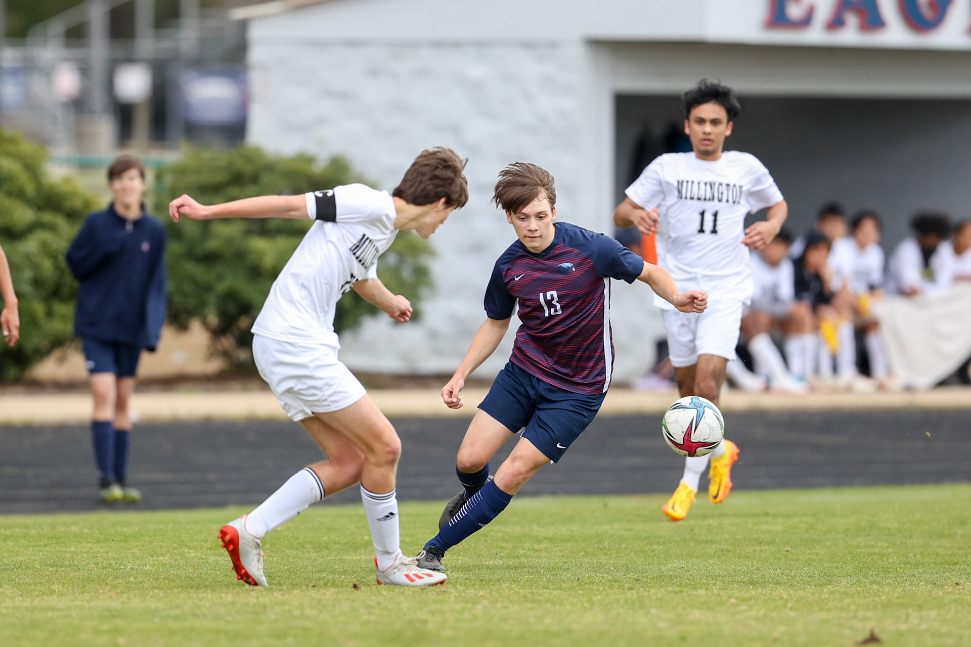 St. Benedict Soccer vs Millington on April 7, 2022 at St. Benedict At Auburndale High School in Memphis, TN. (Ryan Beatty/SBA)