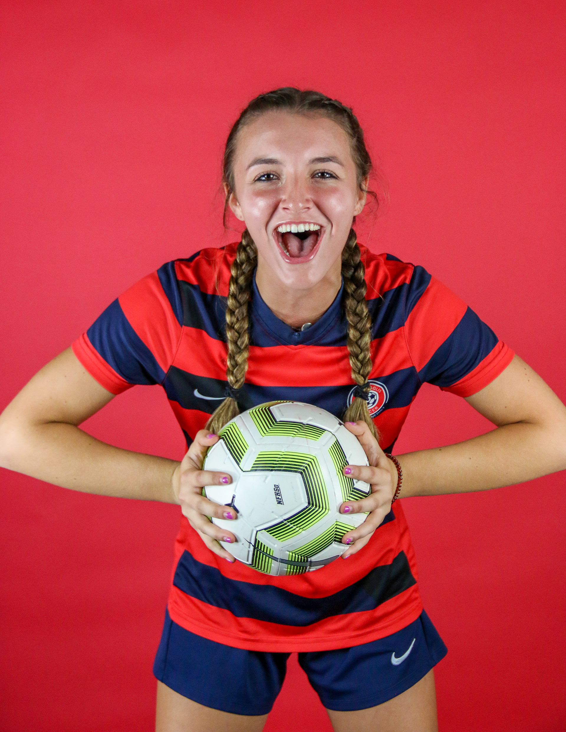 Kylie OConnor hypes the team up