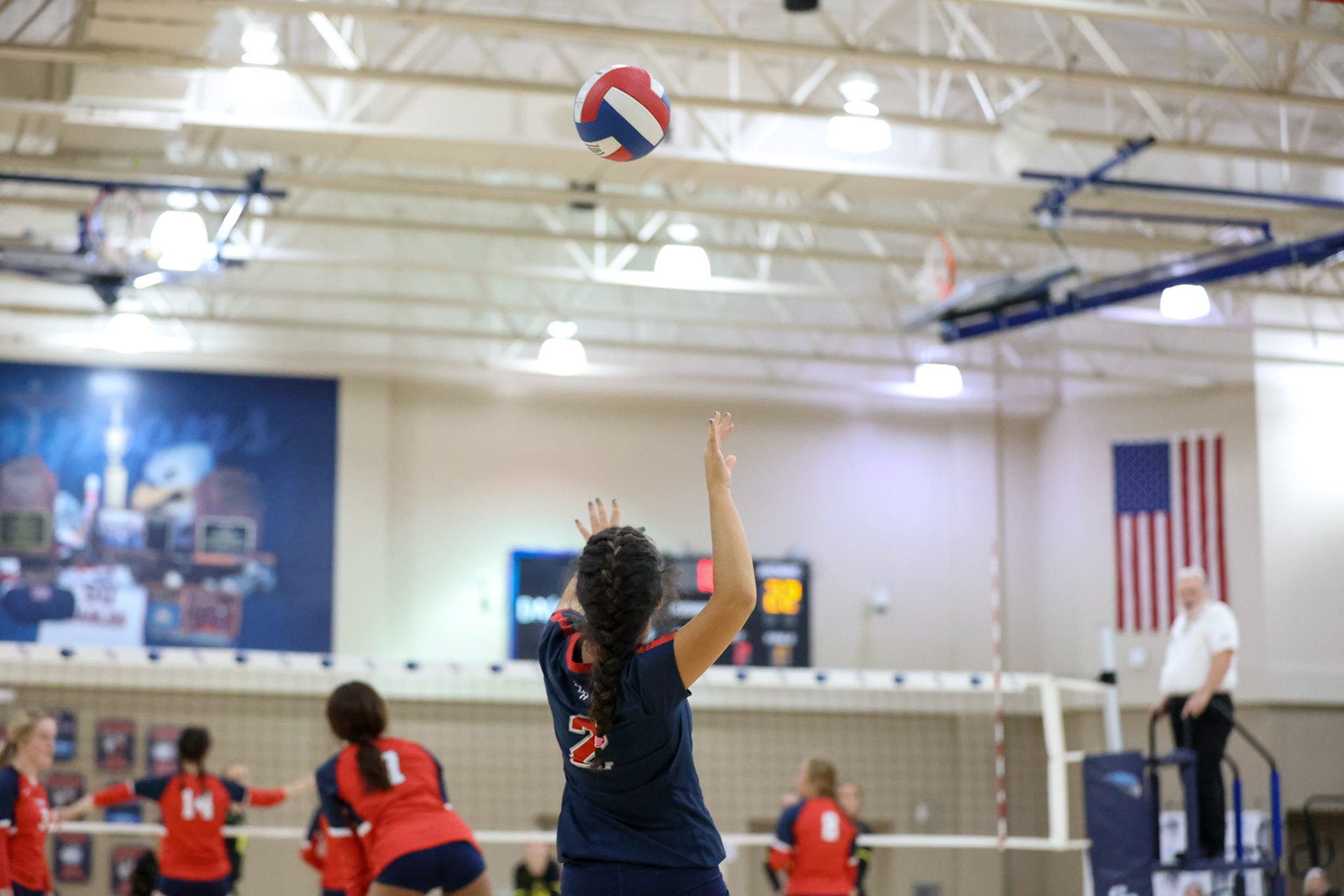 St. Benedict Volleyball vs Hutchison at St. Benedict on Tuesday, September 13, 2022. (Ryan Beatty/SBA)