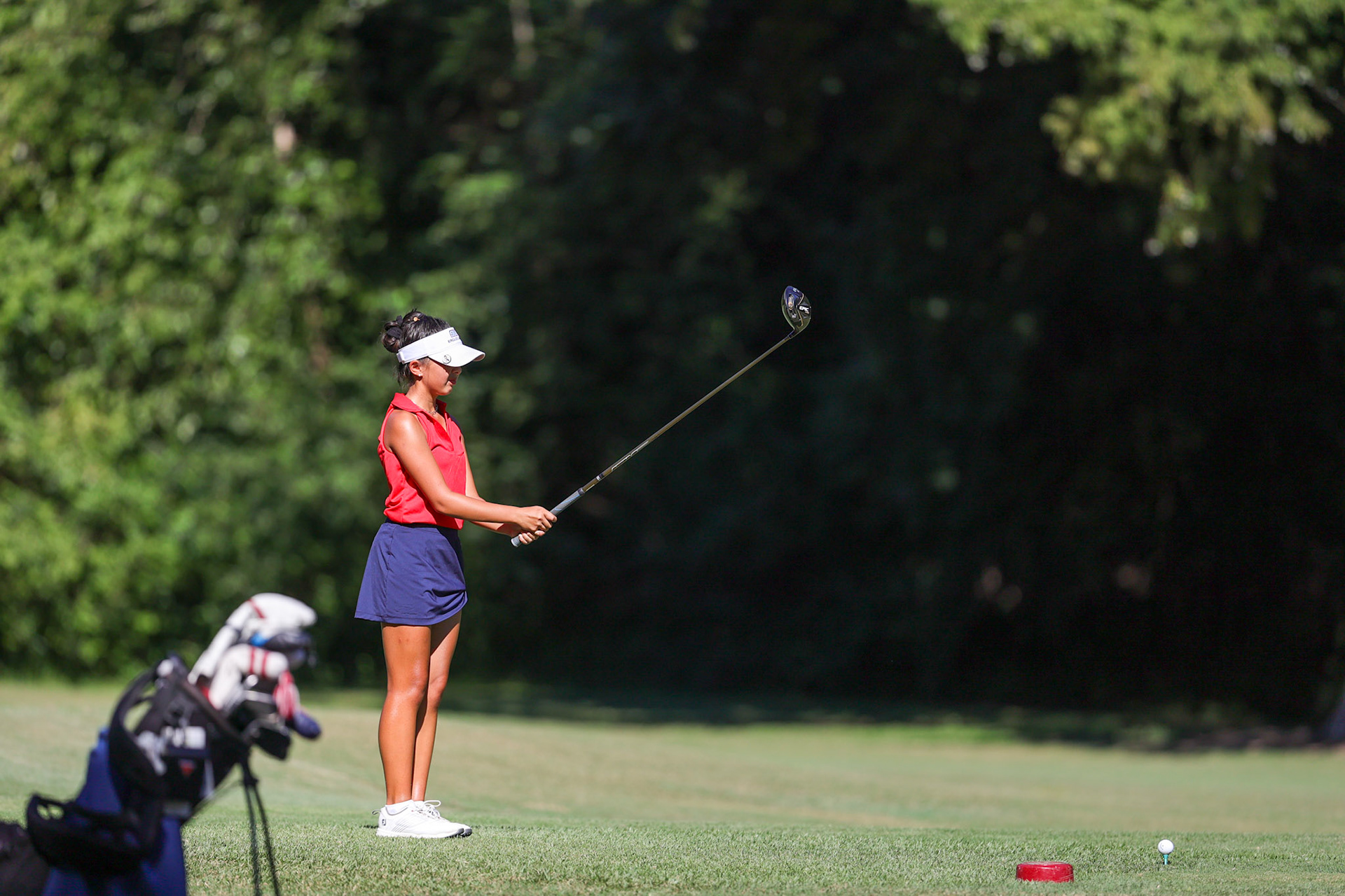 St. Benedict Girls Golf at Windyke on August 31, 2022. (Ryan Beatty/SBA)