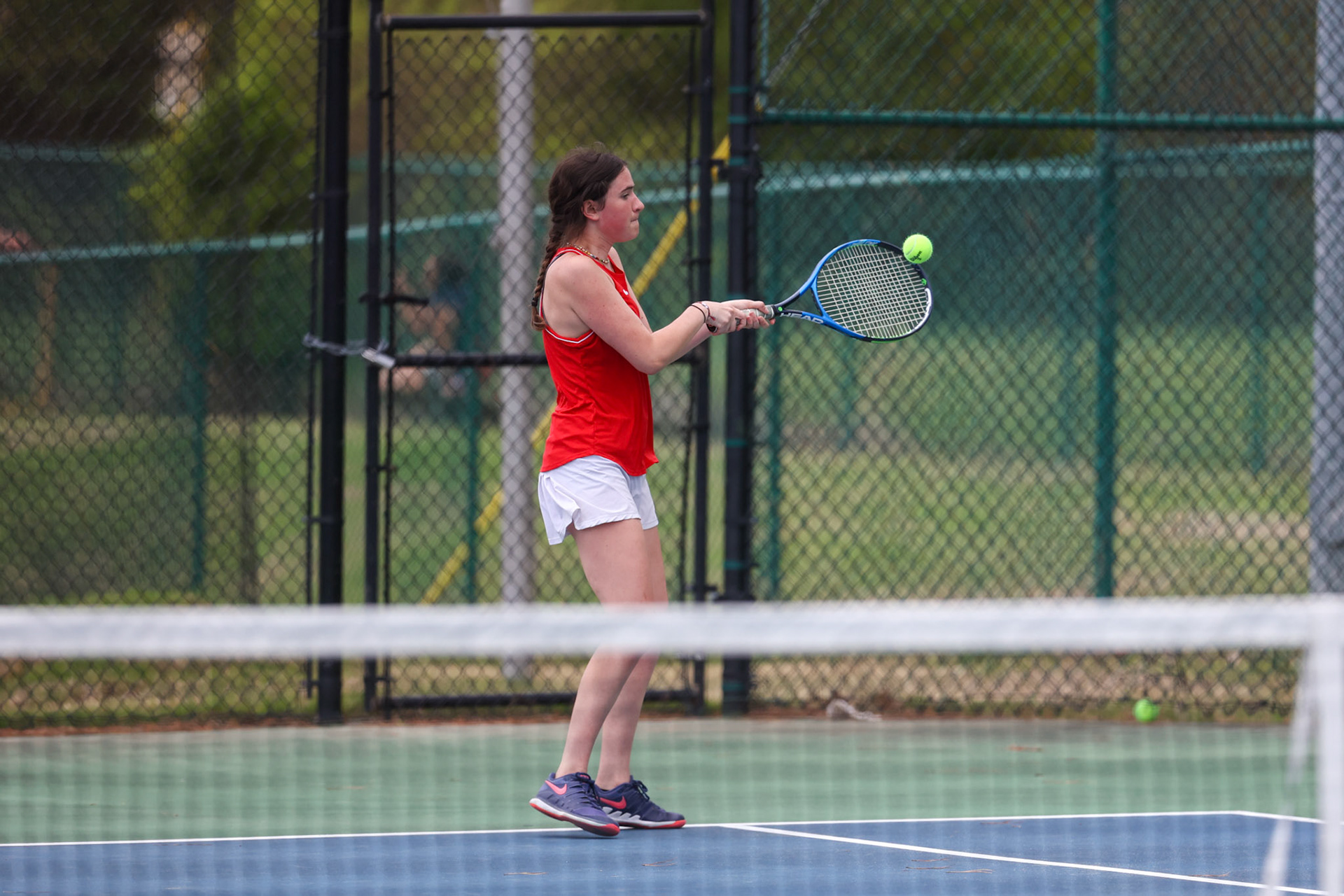 SBA Tennis vs Houston on Thursday, April 13, 2023. (Ryan Beatty Photo)